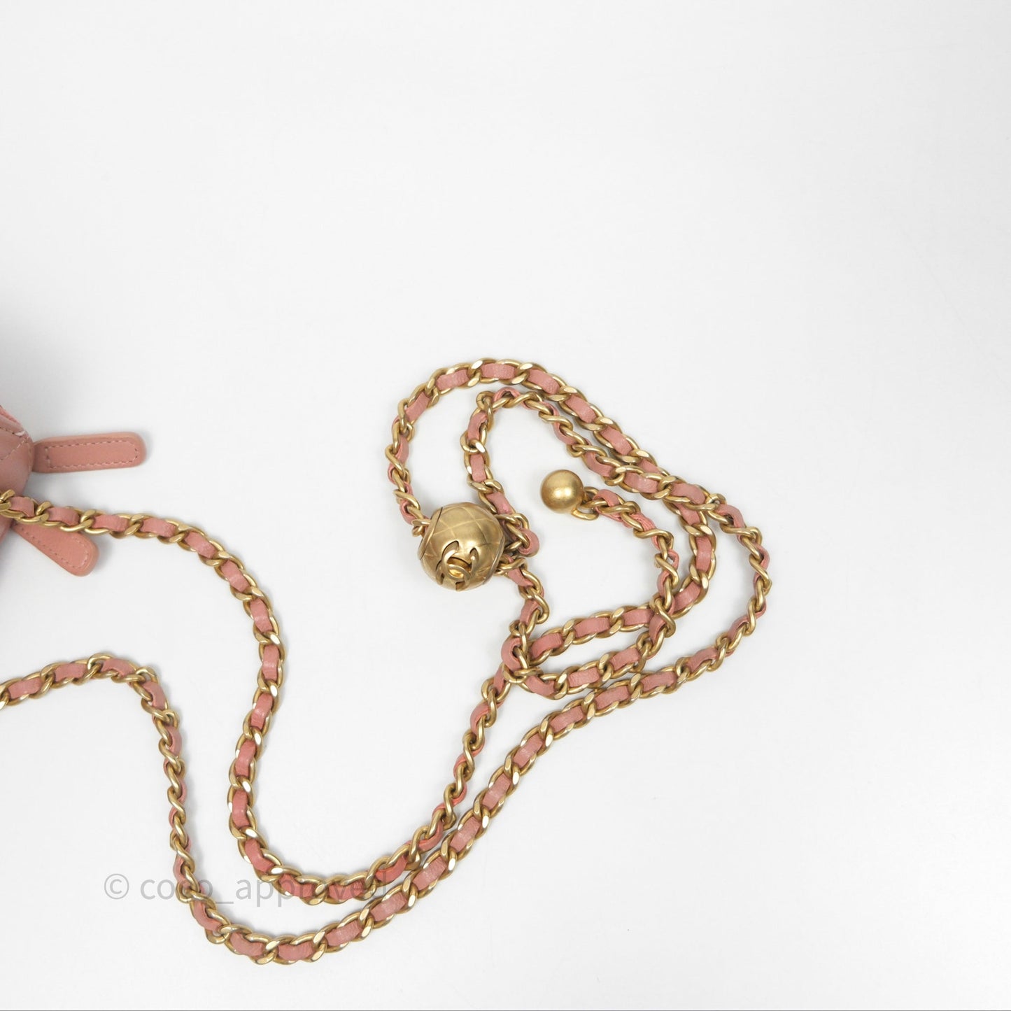 Chanel Mini Pearl Crush Vanity With Chain Pink Gold Hardware