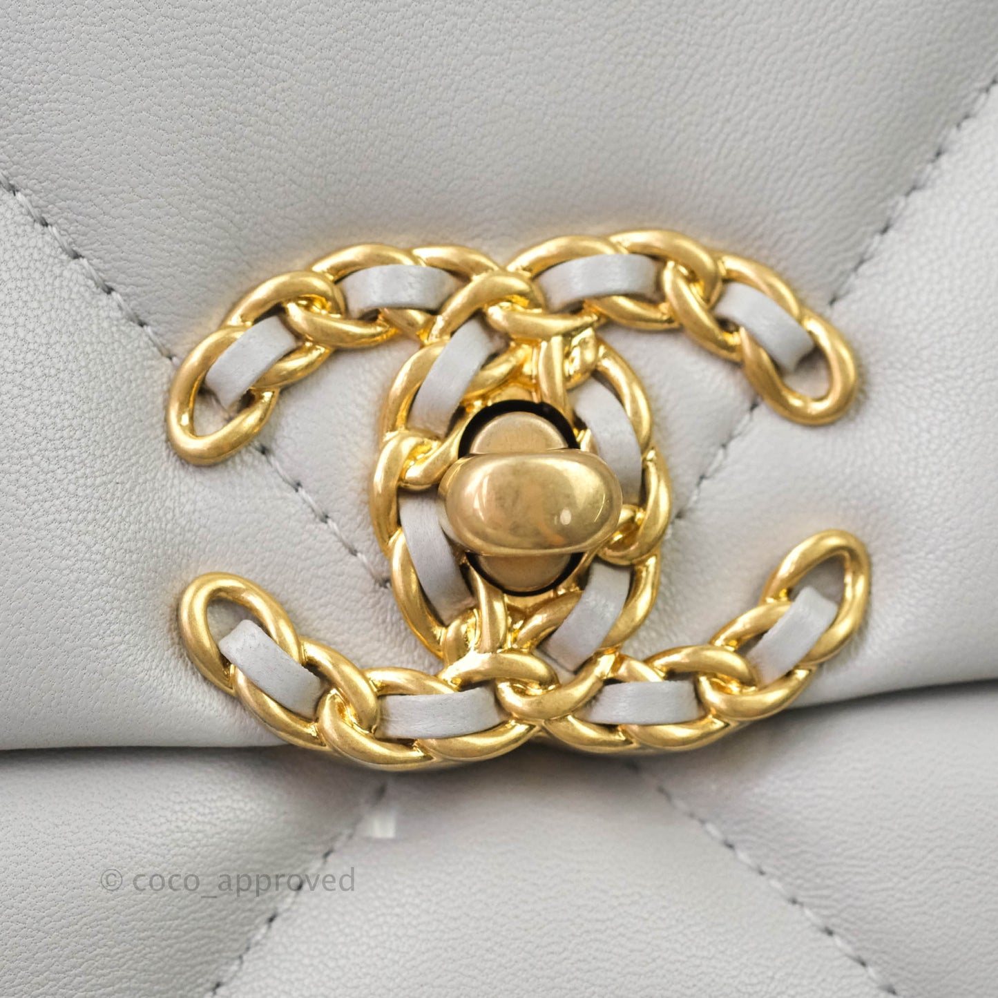 Chanel 19 Small Grey Mixed Hardware 21A