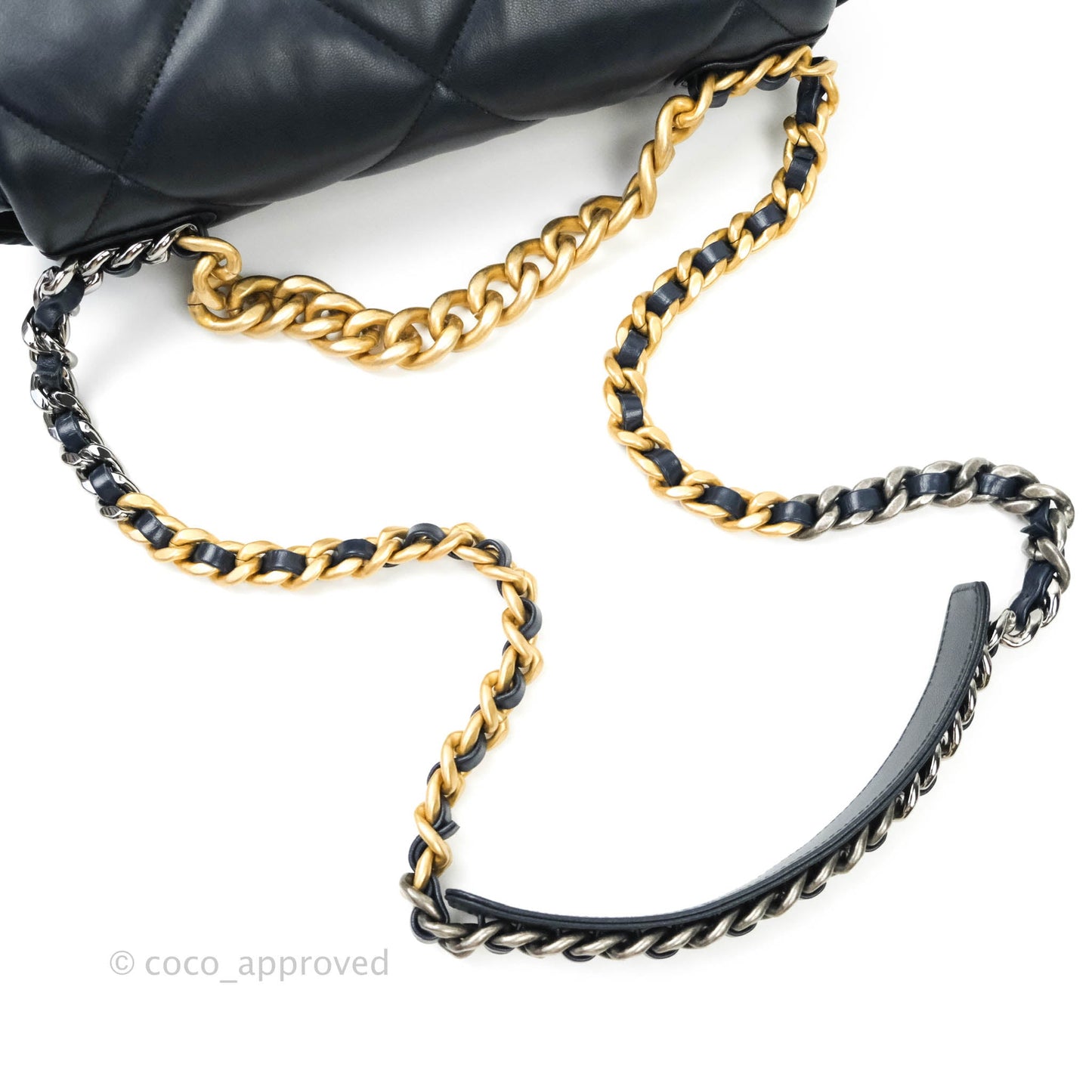 Chanel 19 Medium Navy Mixed Hardware