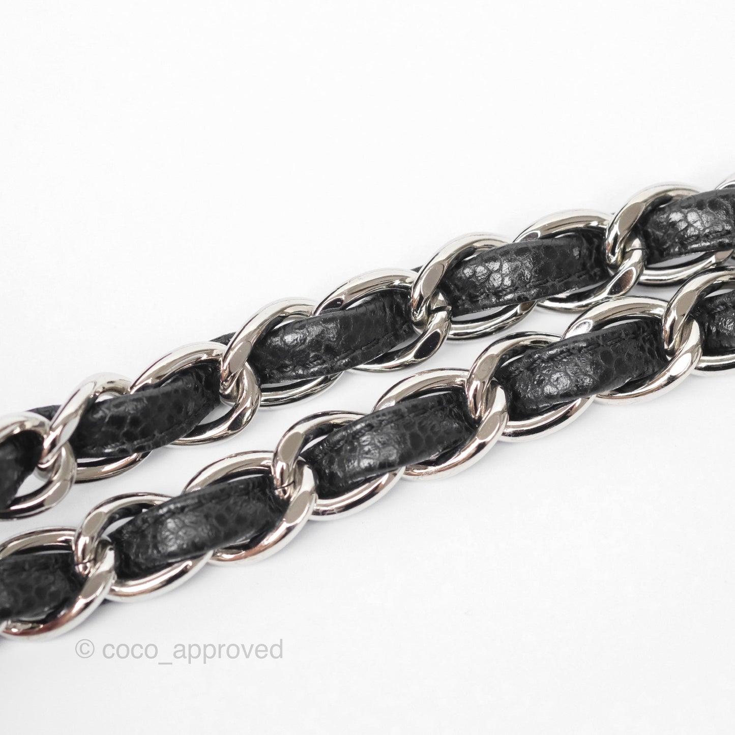 Chanel Maxi Single Flap Quilted Black Caviar Silver Hardware