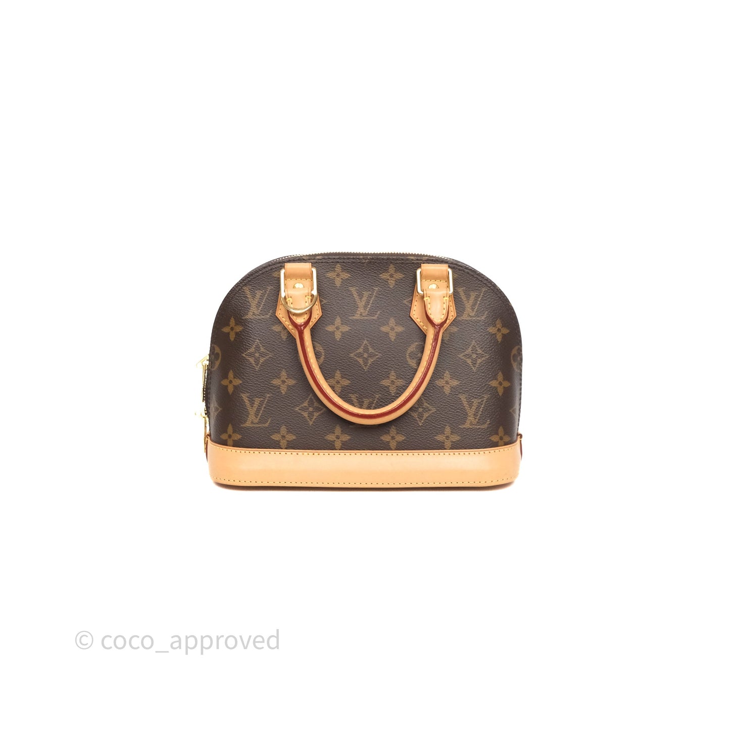 Louis Vuitton Monogram Alma BB Bag Gold Hardware