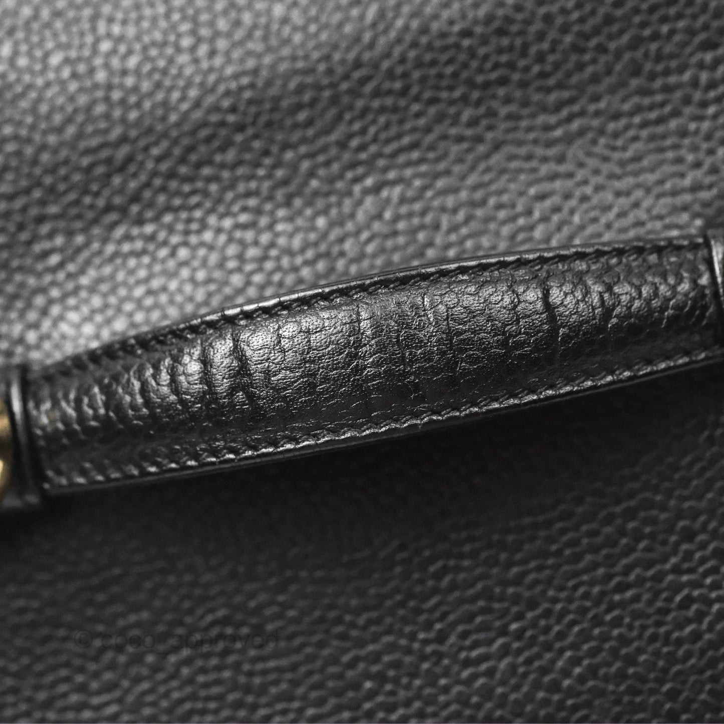 Chanel Vintage Vanity Case Black Caviar Gold Hardware