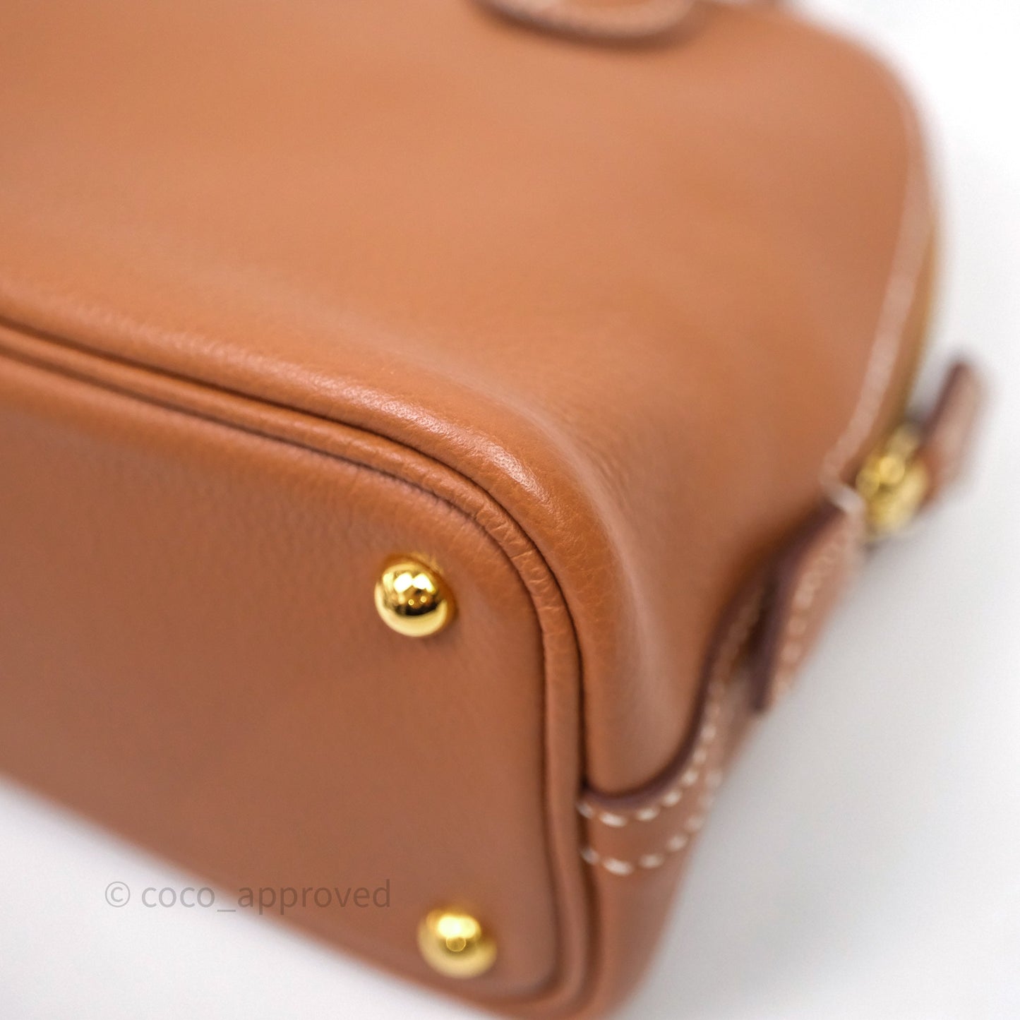 Hermès Bolide Mini 1923 Gold Evercolor Gold Hardware