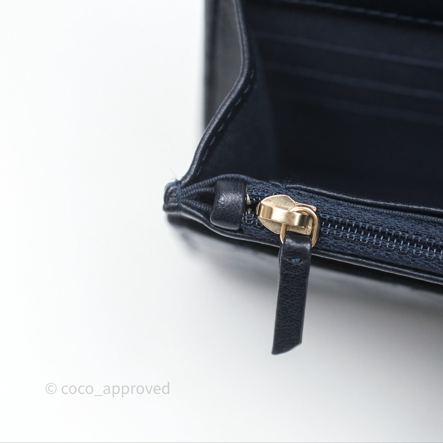 Chanel Trendy CC WOC Wallet On Chain Navy Lambskin Gold Hardware