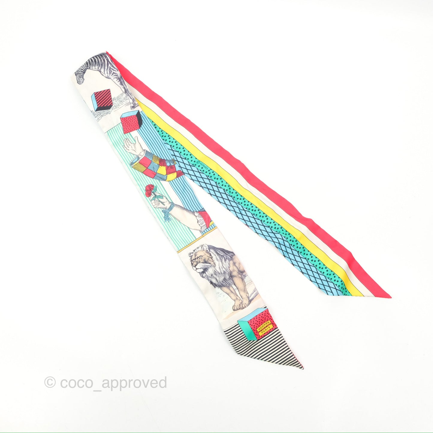 Hermes Grand Theatre Nouveau Silk Twilly