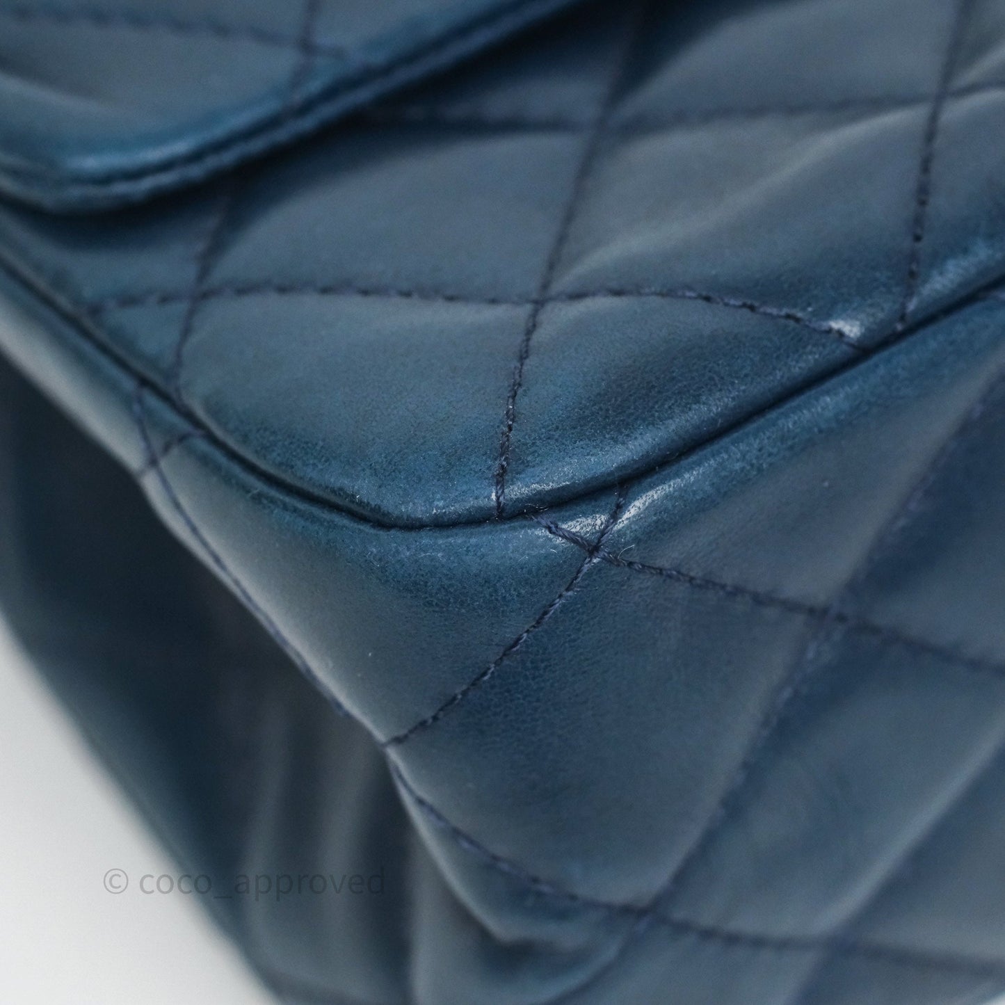 Chanel Reissue 227 Quilted Navy Lambskin Ruthenium Hardware