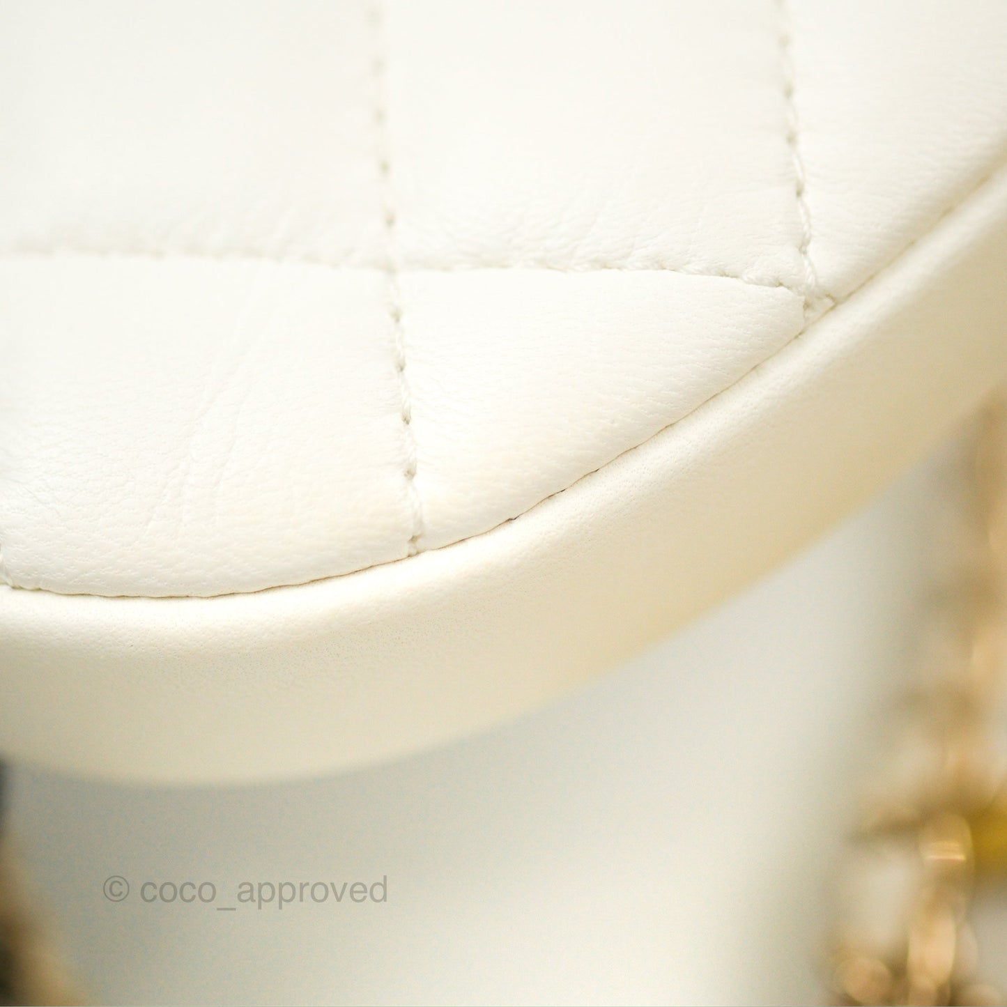 Chanel Side Packs Shoulder Bags Yellow White Lambskin Gold Hardware 19S