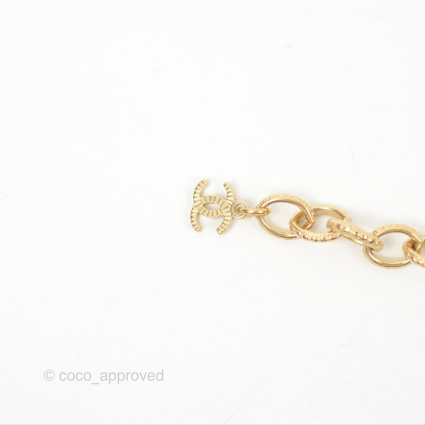 Chanel Crystal Logo Choker Gold Tone 20A