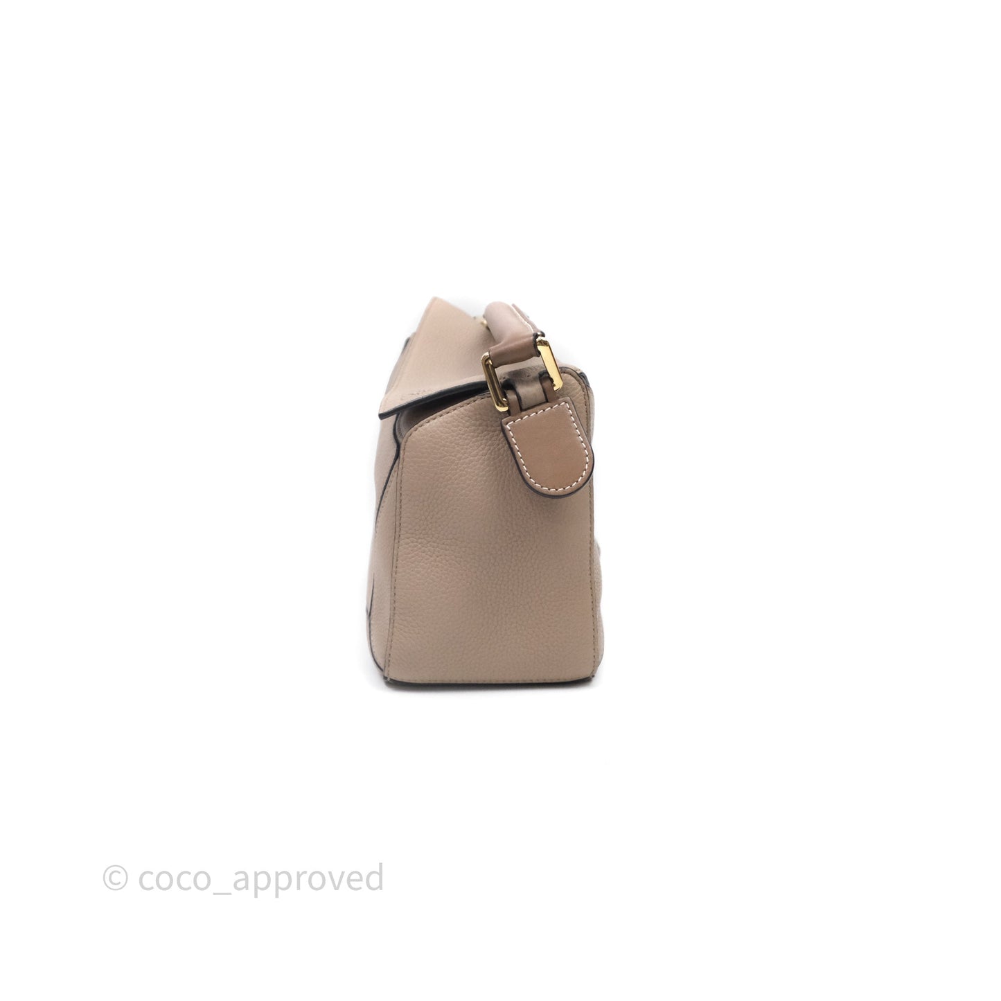 Loewe Small Puzzle Bag Sand Mink Grained Calfskin