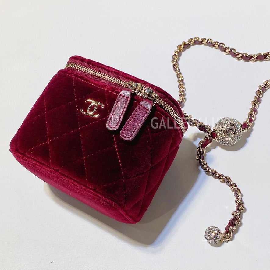 No.3309-Chanel Pearl Crush Clutch With Chain