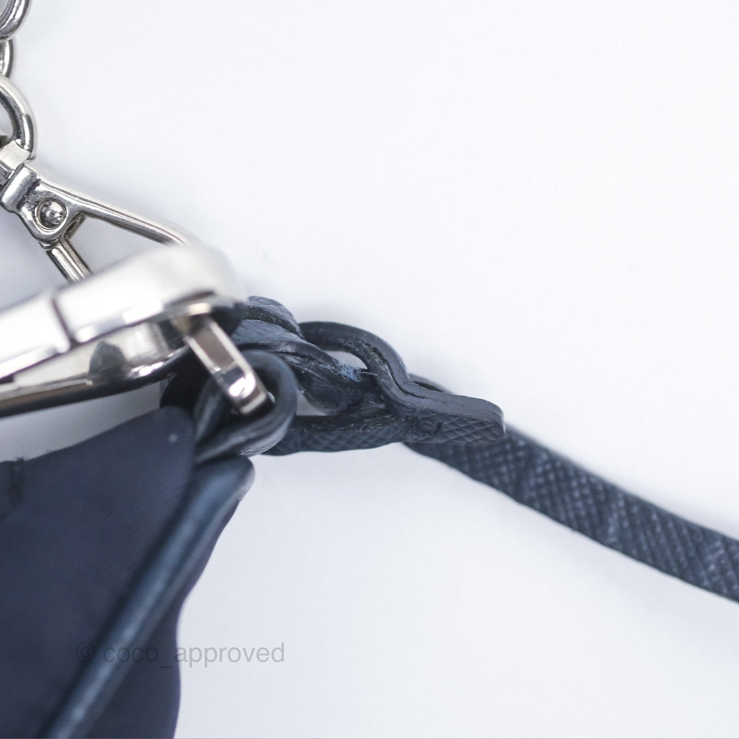 Prada Nylon Re-Edition 2005 Shoulder Bag Navy Blue Silver Hardware
