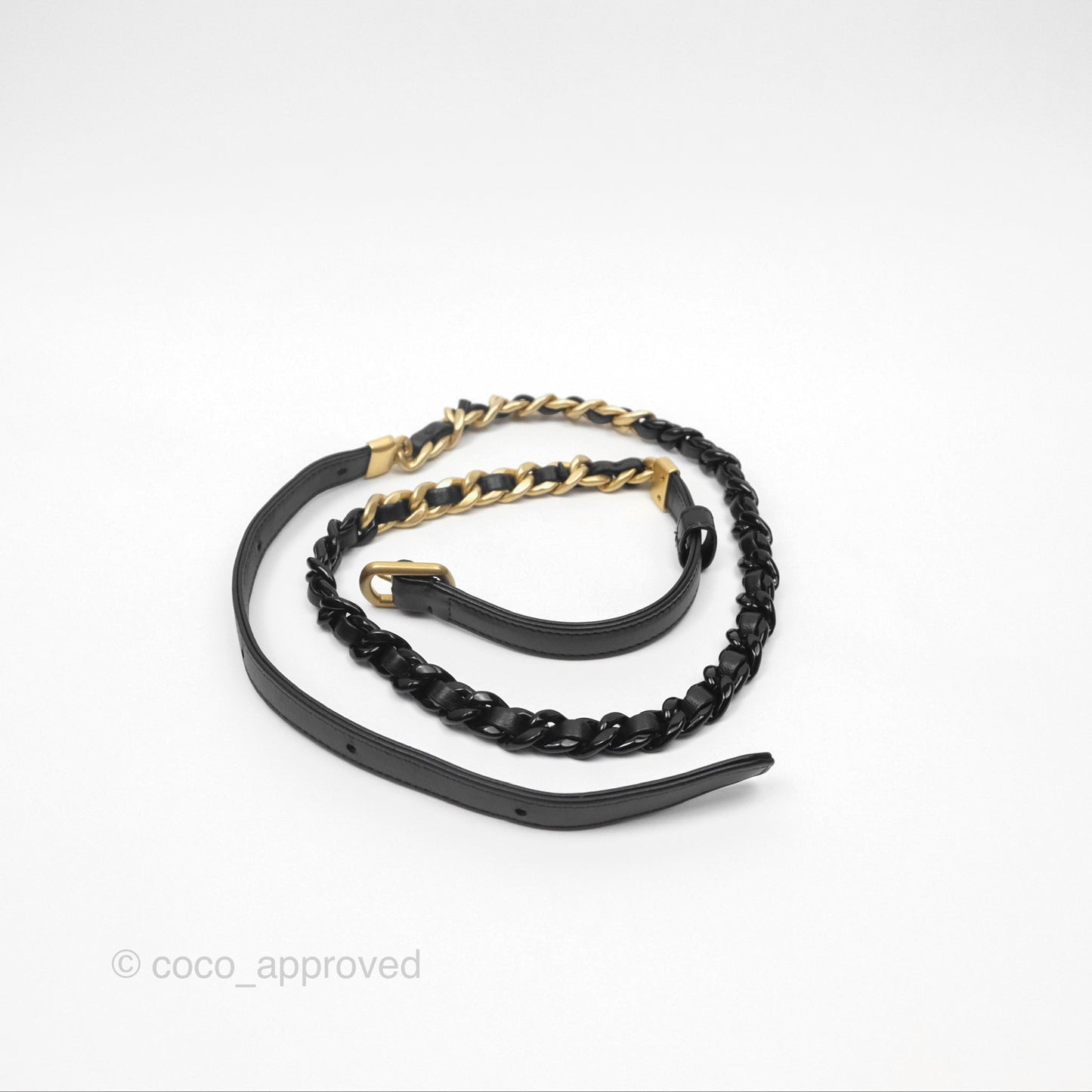 Chanel Mini Card Holder Belt Bag Black Lambskin Aged Gold Hardware