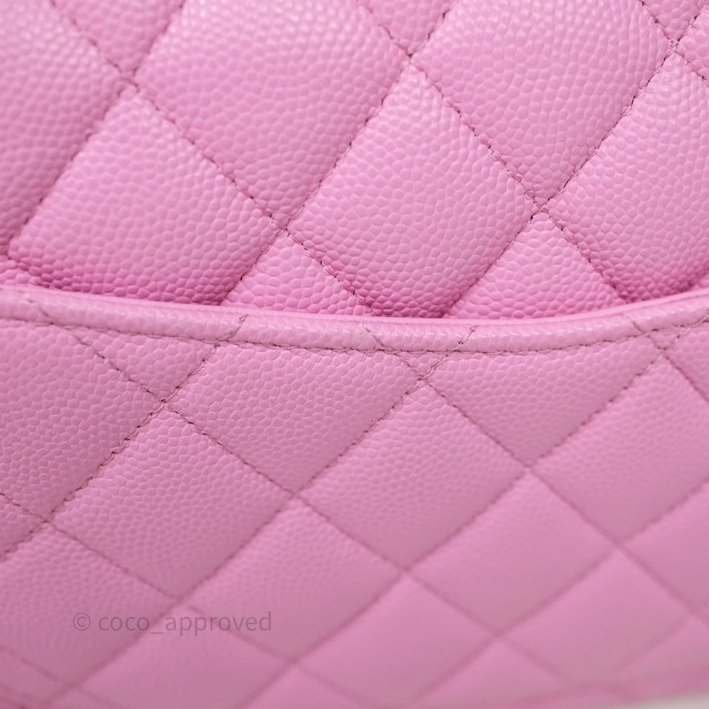Chanel Small Classic Flap Quilted Pink Caviar Gold Hardware