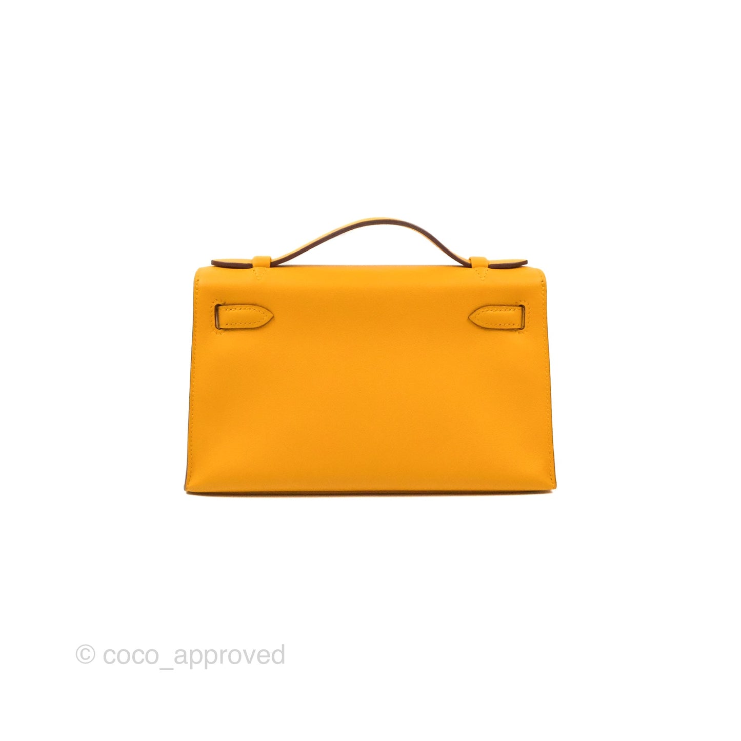 Hermès Kelly Mini Pochette Jaune Ambre Swift Gold Hardware