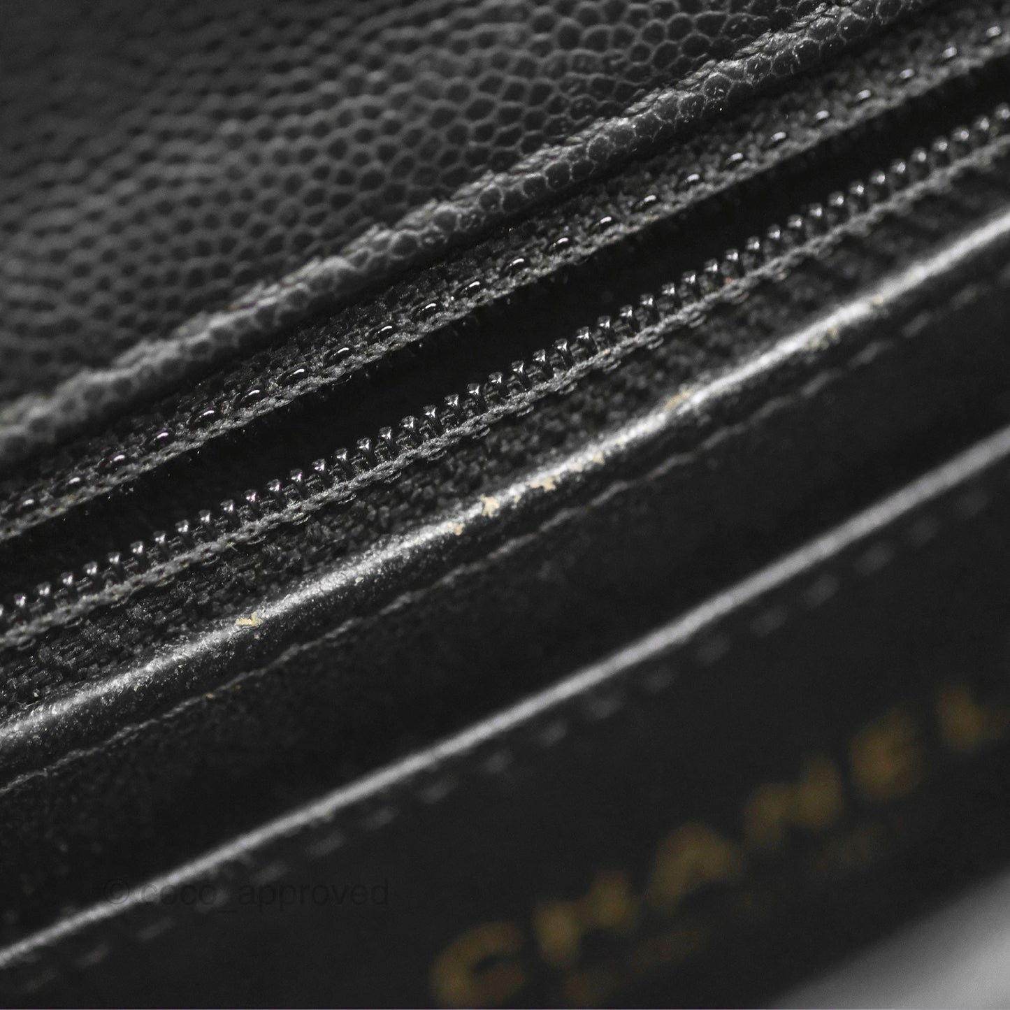 Chanel Mini Square Flap Quilted Black Caviar Gold Hardware