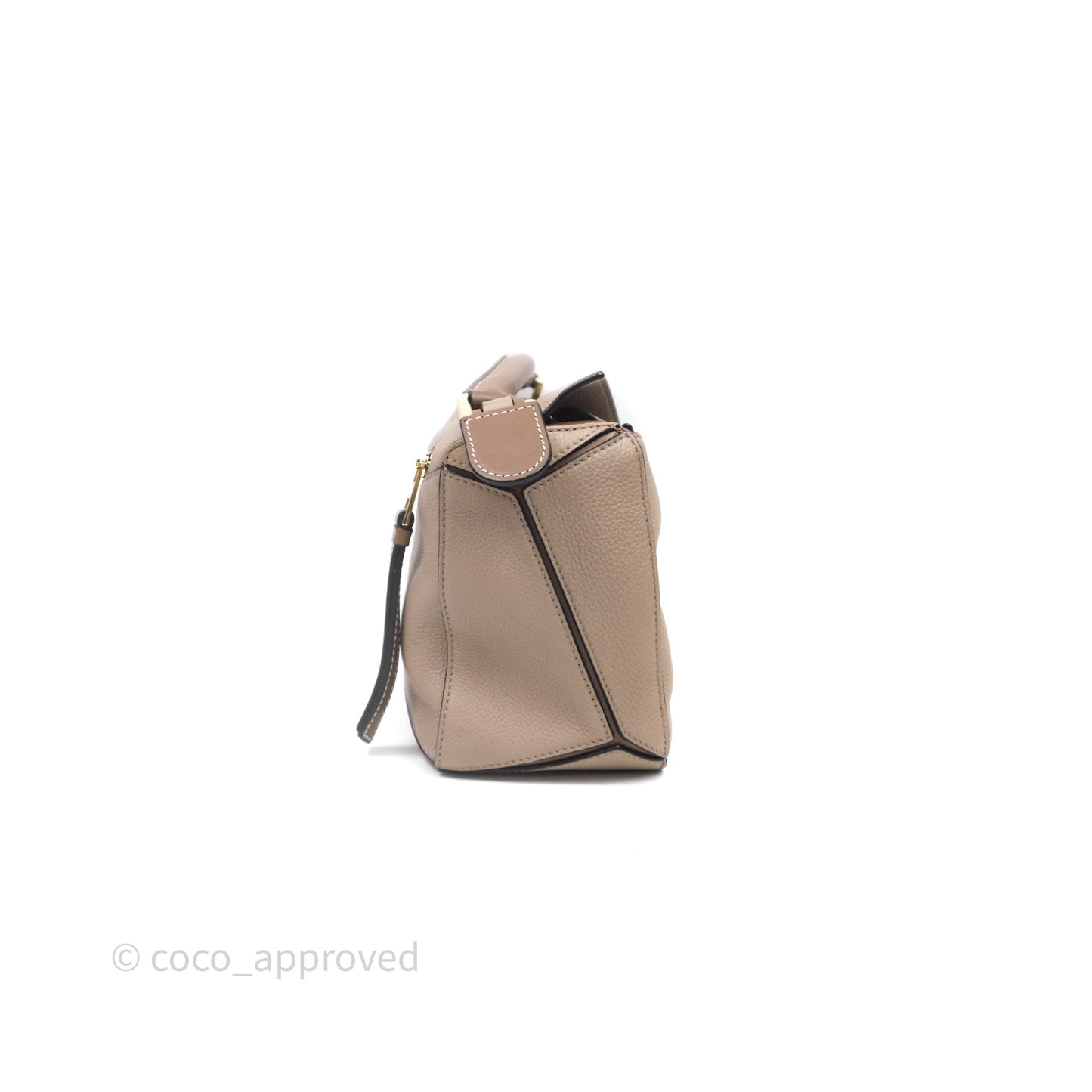 Loewe Small Puzzle Bag Sand Mink Grained Calfskin