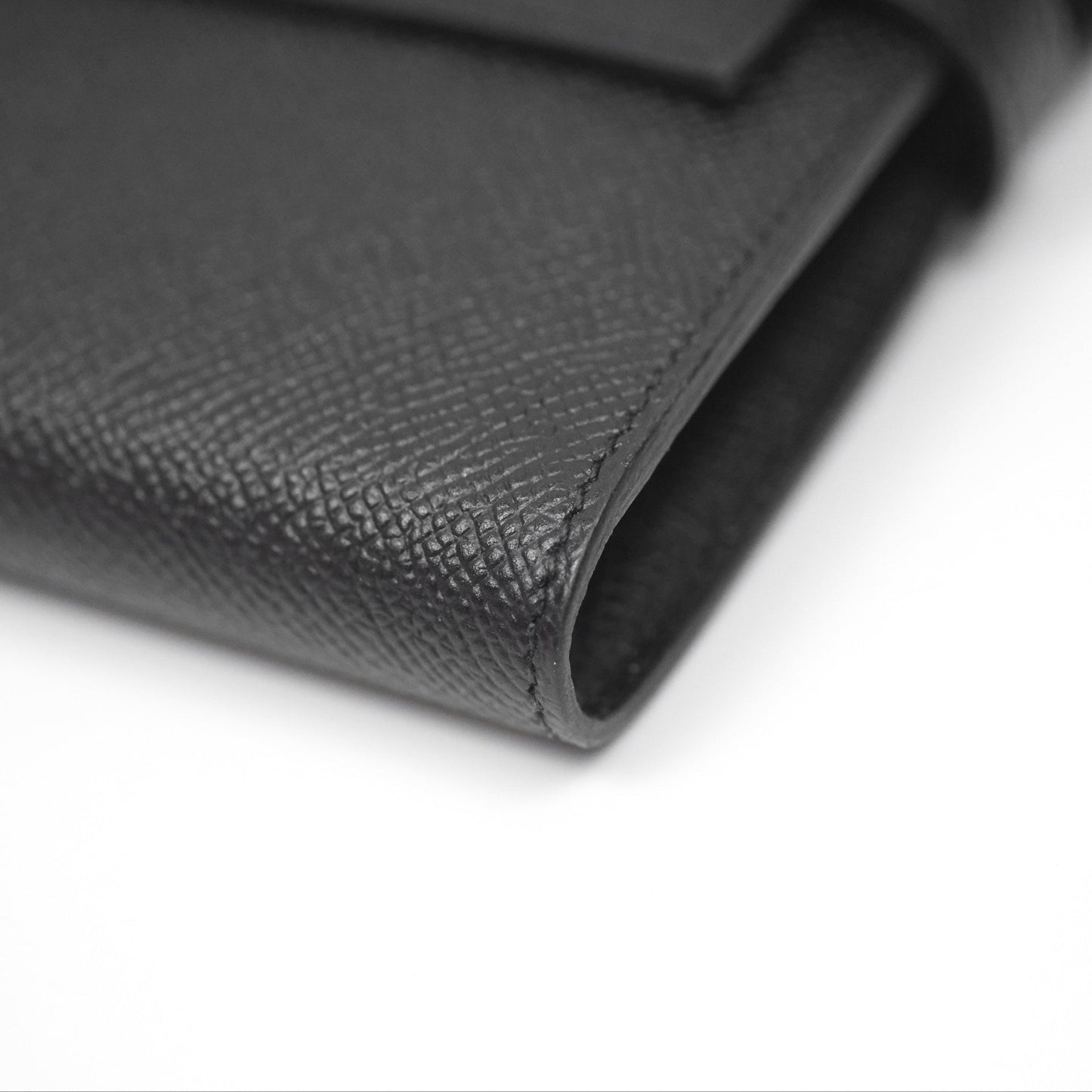 Hermès Kelly Wallet Black Noir 89 Epsom Palladium Hardware