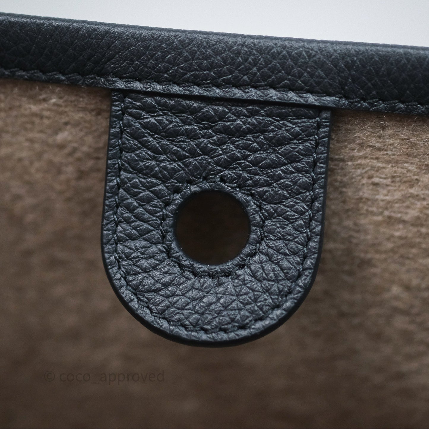 Loro Piana Ghiera Shopper Small Blue Navy Calfskin Sun Gold Hardware