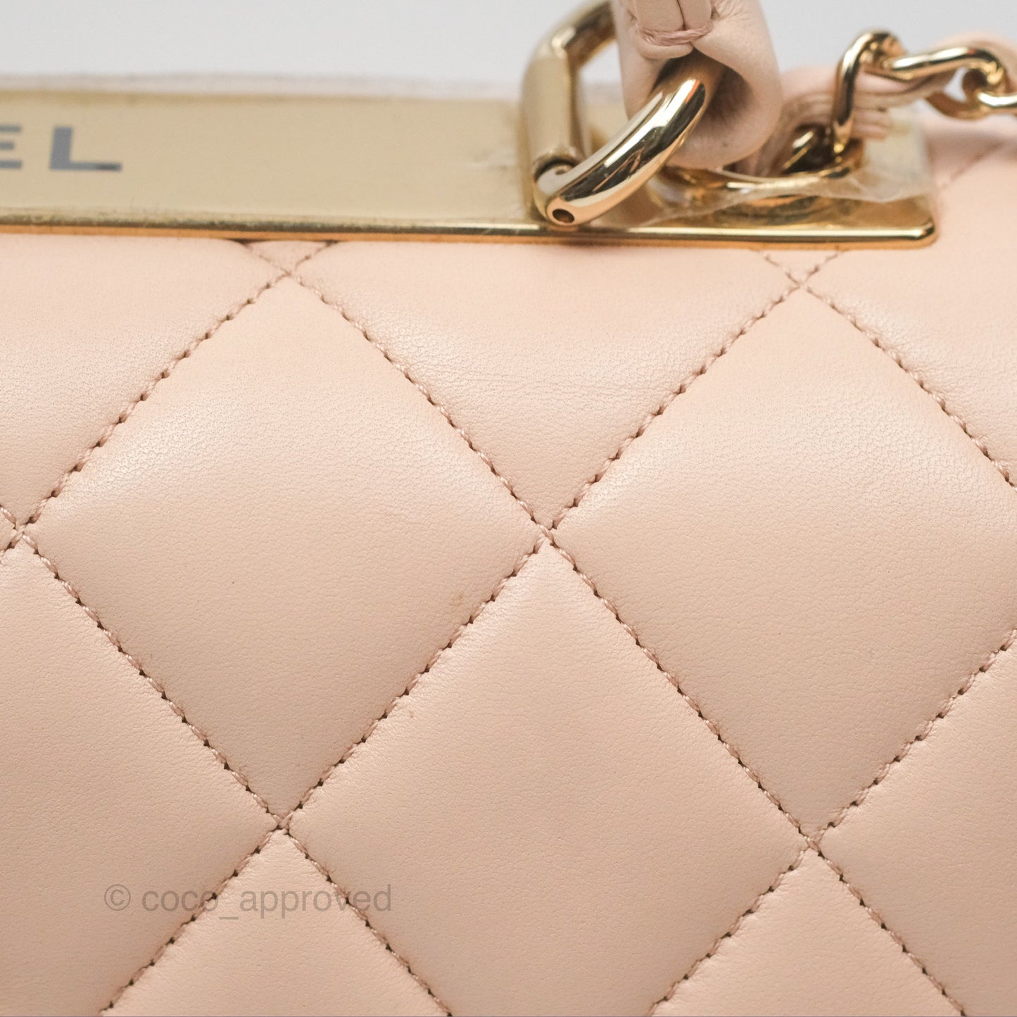 Chanel Trendy CC Small Beige Lambskin Gold Hardware