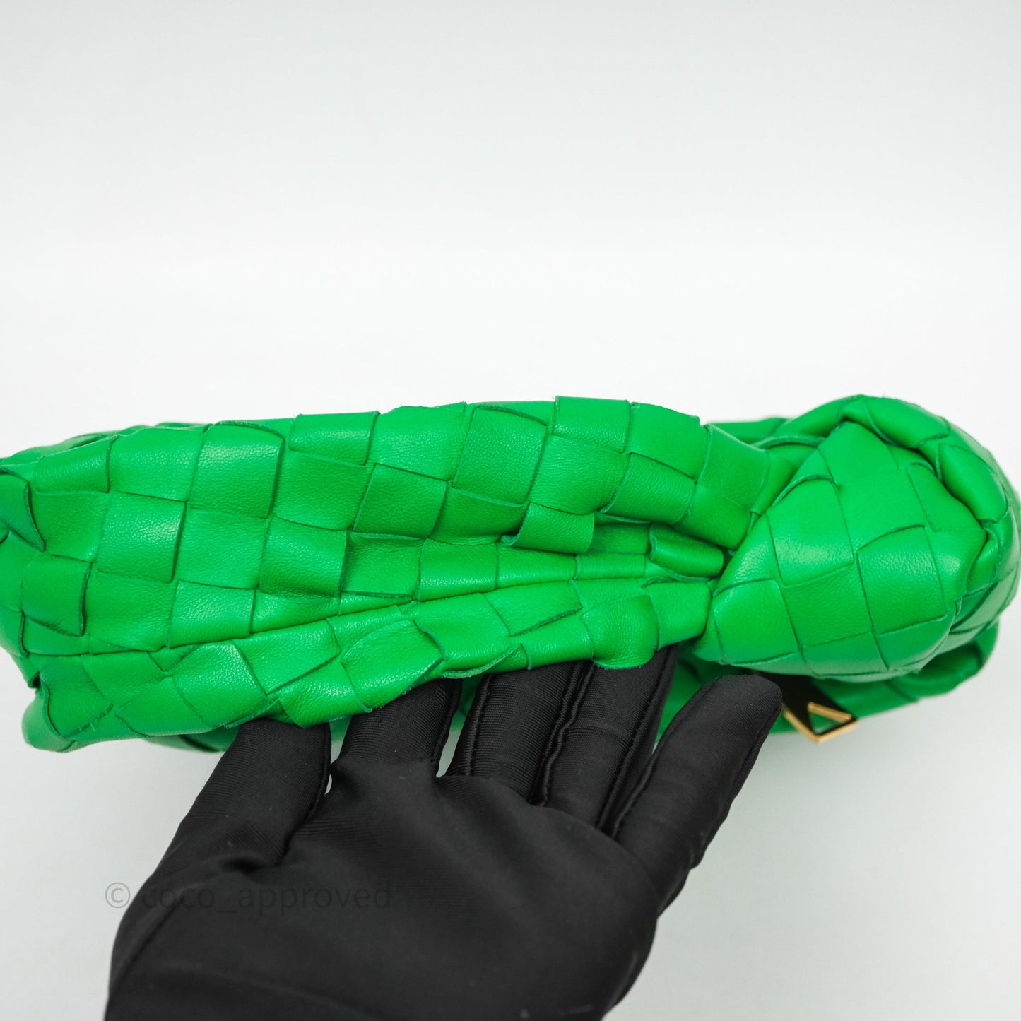 Bottega Veneta Mini Jodie Bag Green Intrecciato Lambskin