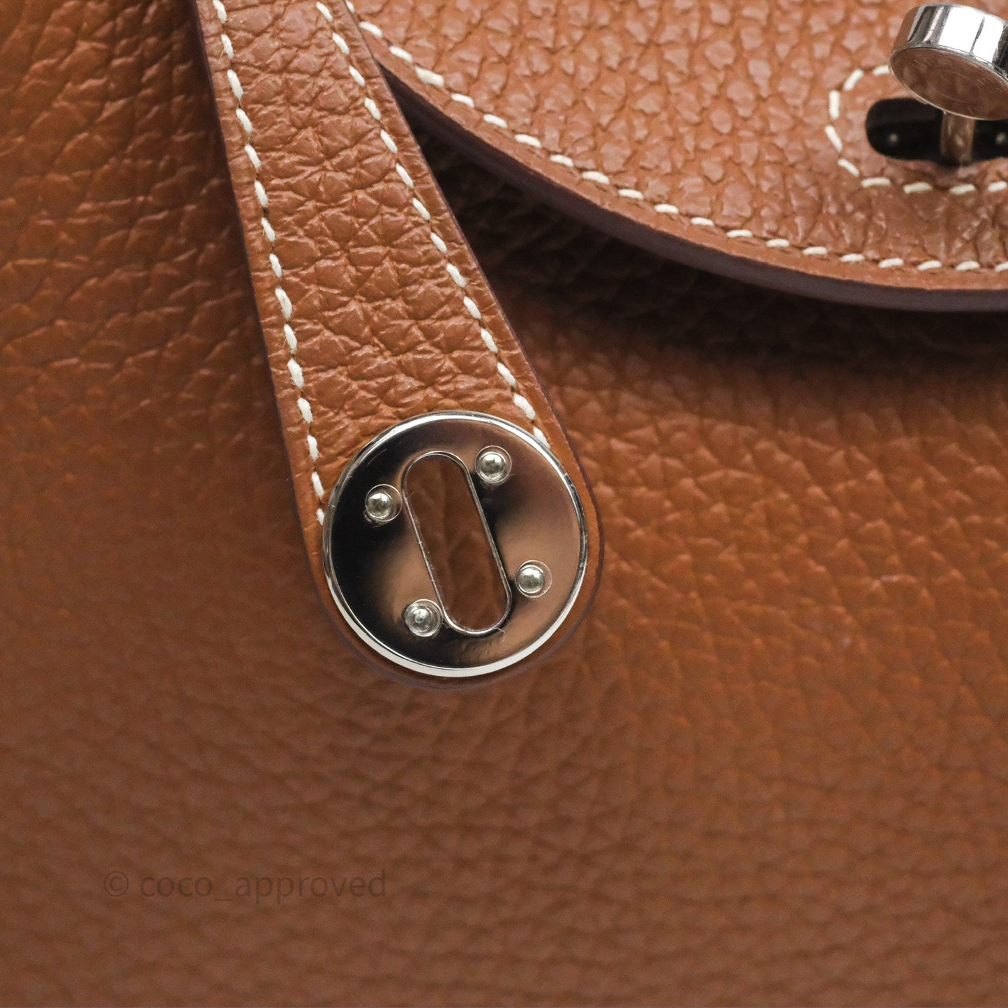 Hermès Mini Lindy 20 Gold Clemence Palladium Hardware