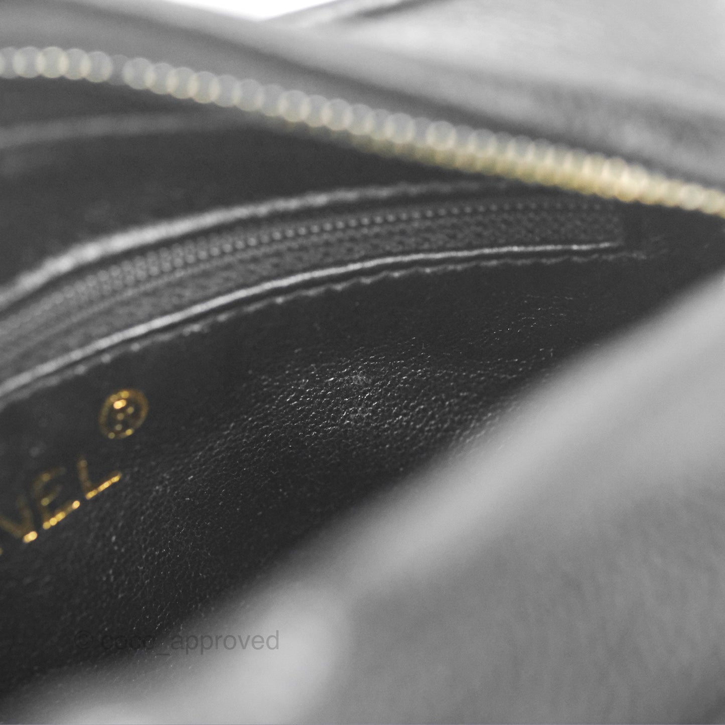 Chanel Vintage Small Camera Bag Black Caviar Gold Hardware