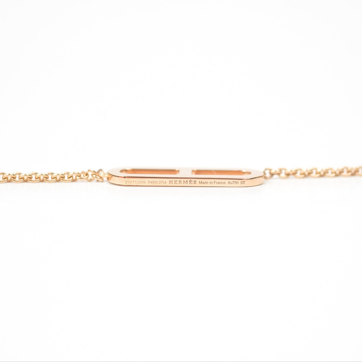 Hermès Ever Chaine D'ancre Lariat Necklace Rose Gold