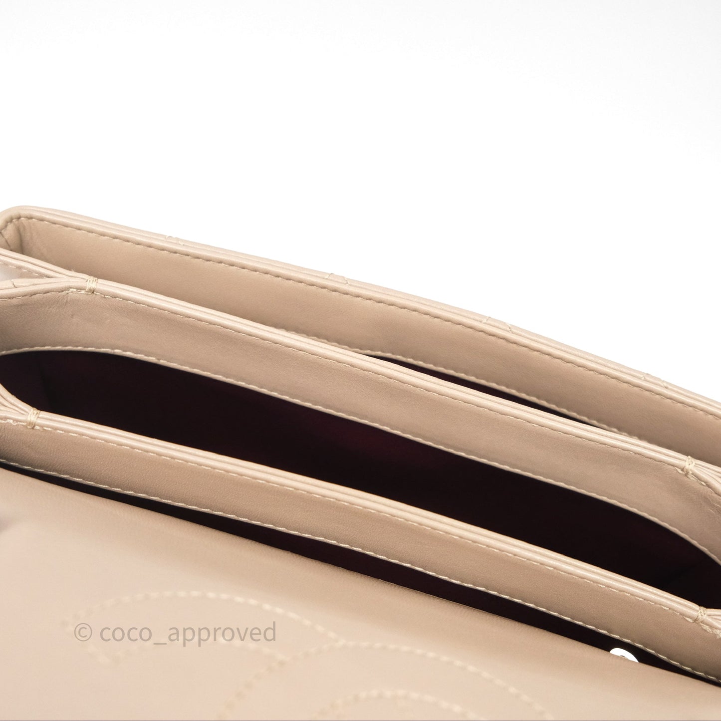 Chanel Small Trendy CC Beige Lambskin Gold Hardware