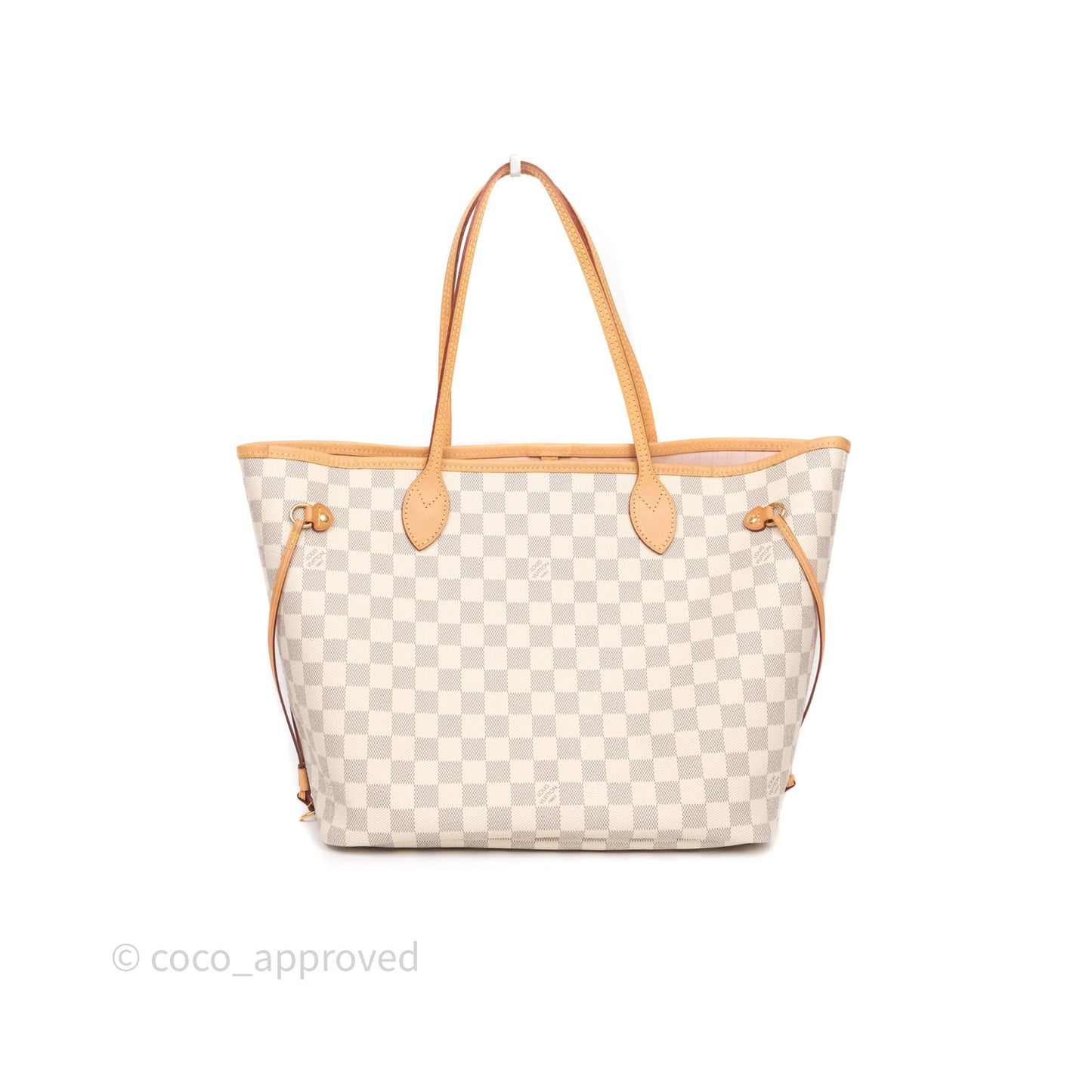 Louis Vuitton Neverfull MM Damier Azur Canvas Tote Bag