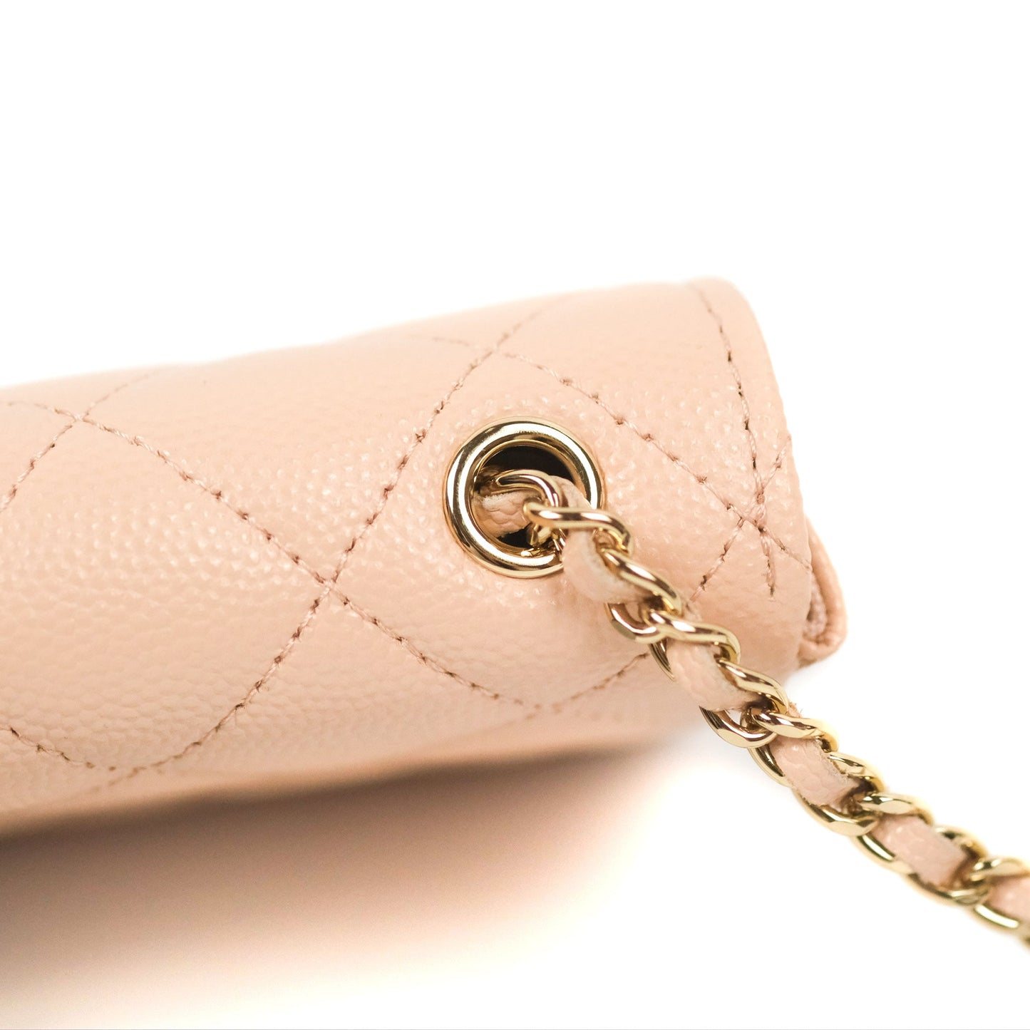 Chanel Classic Quilted Belt Bag Light Pink Caviar Gold Hardware