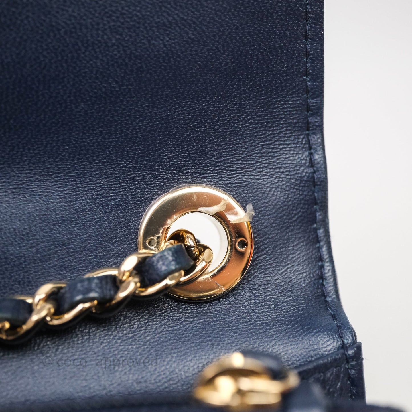 Chanel Trendy CC WOC Wallet On Chain Navy Lambskin Gold Hardware
