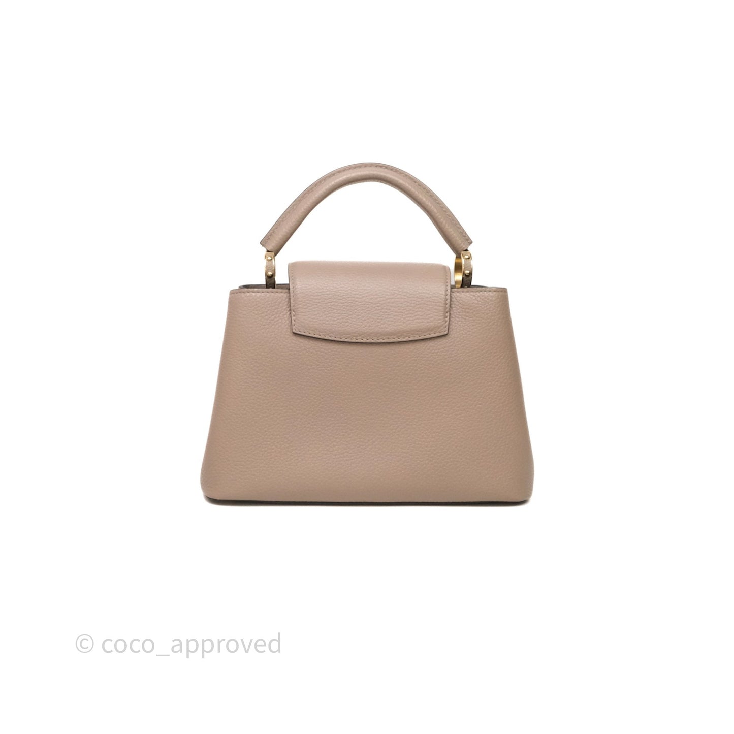 Louis Vuitton Taurillon Capucines BB Galet