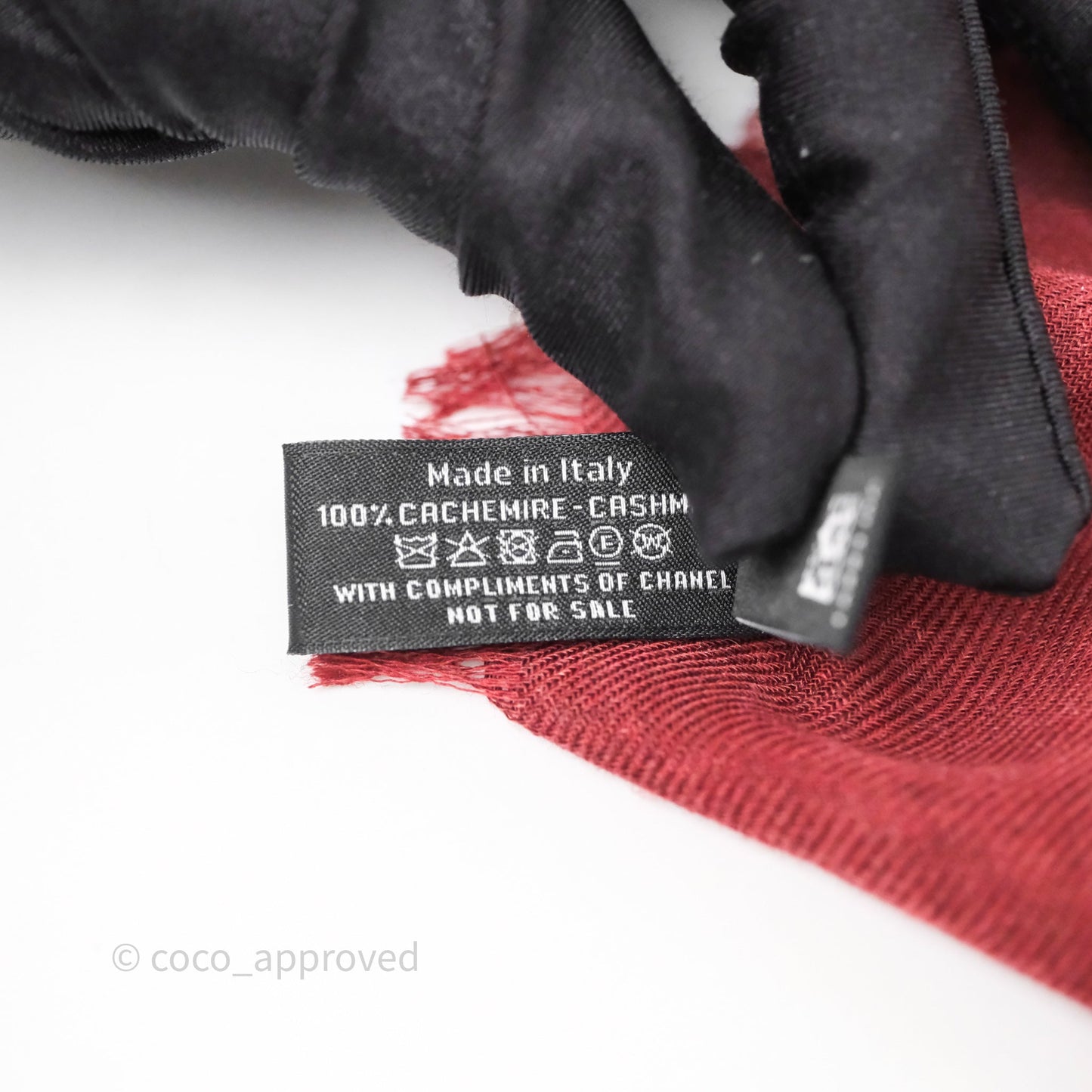 Chanel Horse Print Red/ Gold Cashmere Scarf