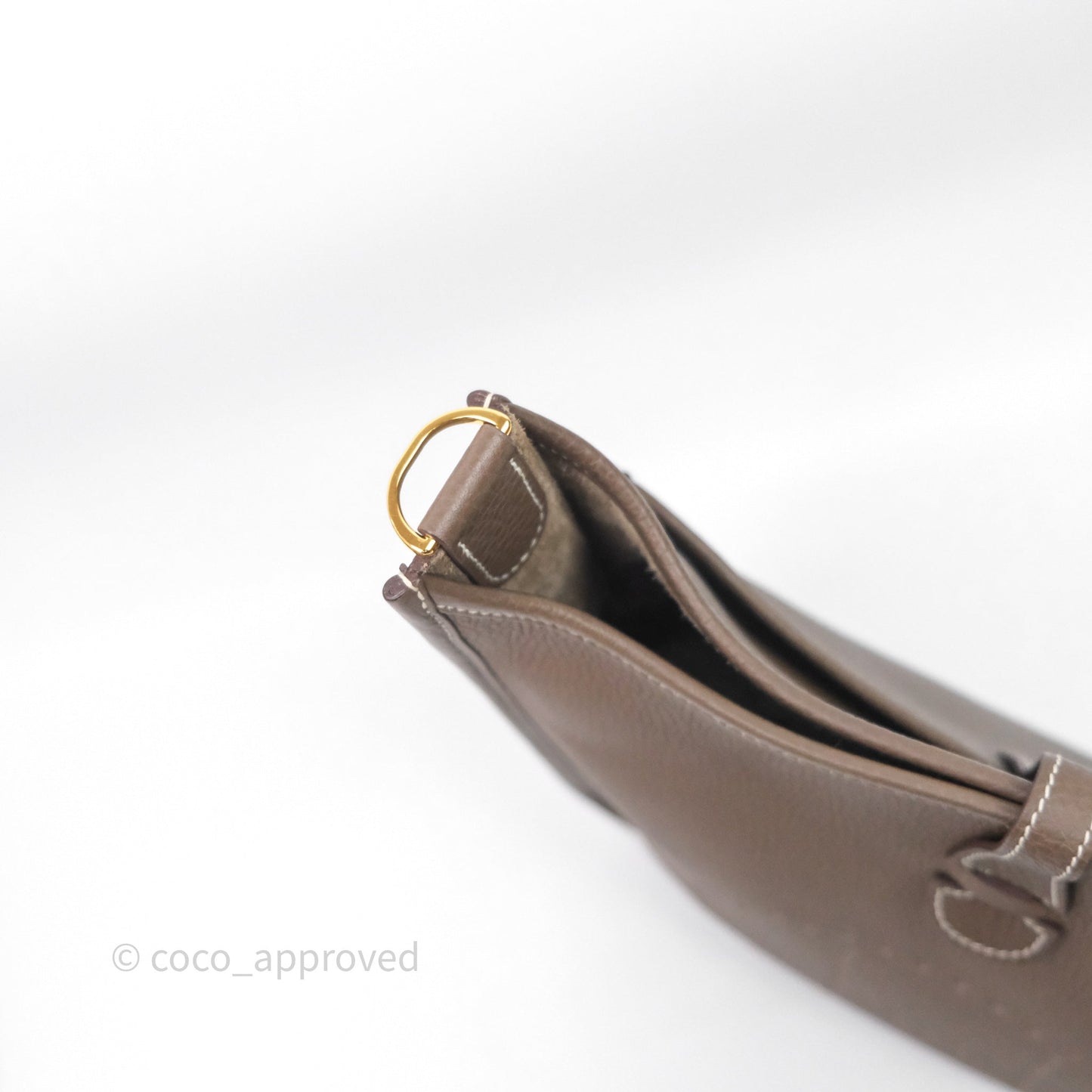 Hermes Evelyne III 29 Etoupe 18 Taurillon Clemence Gold Hardware