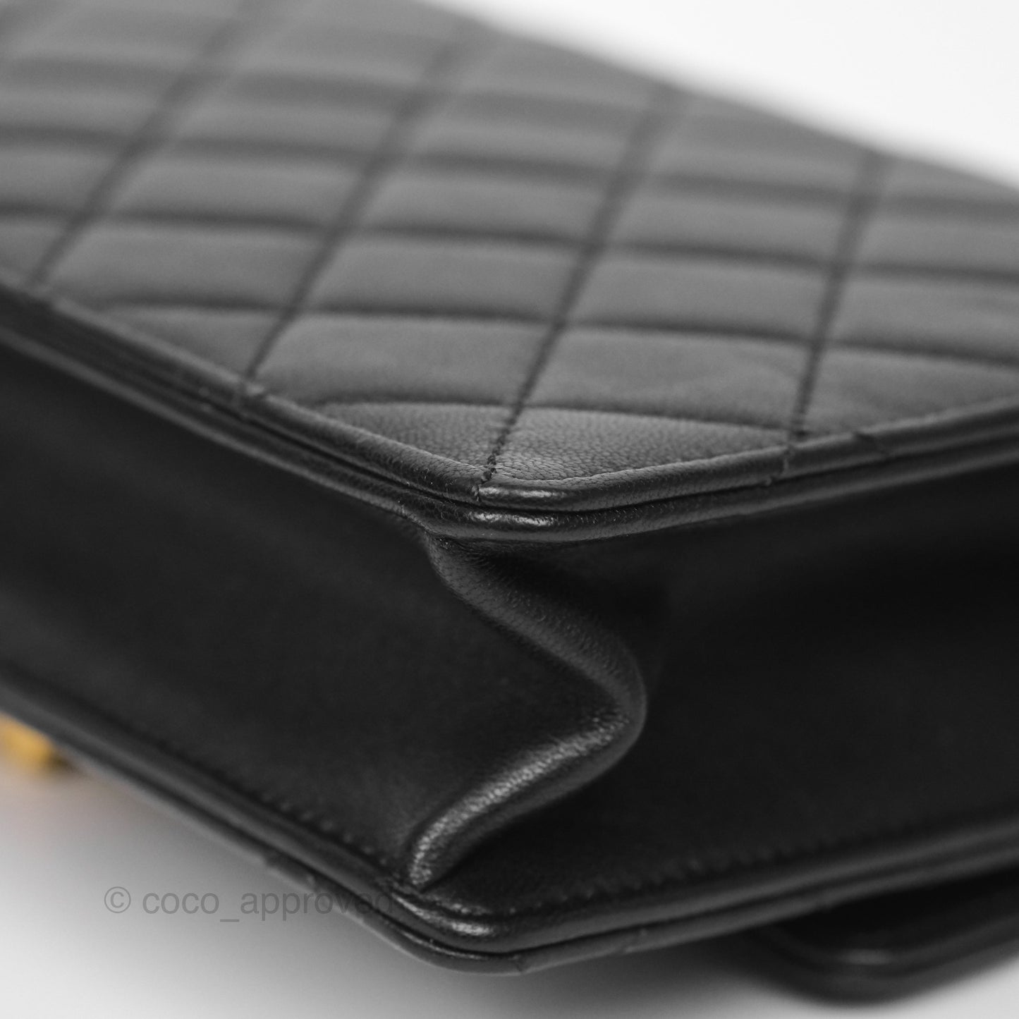 Chanel Small Chic Pearls Flap Quilted Black Goatskin Aged Gold Hardware