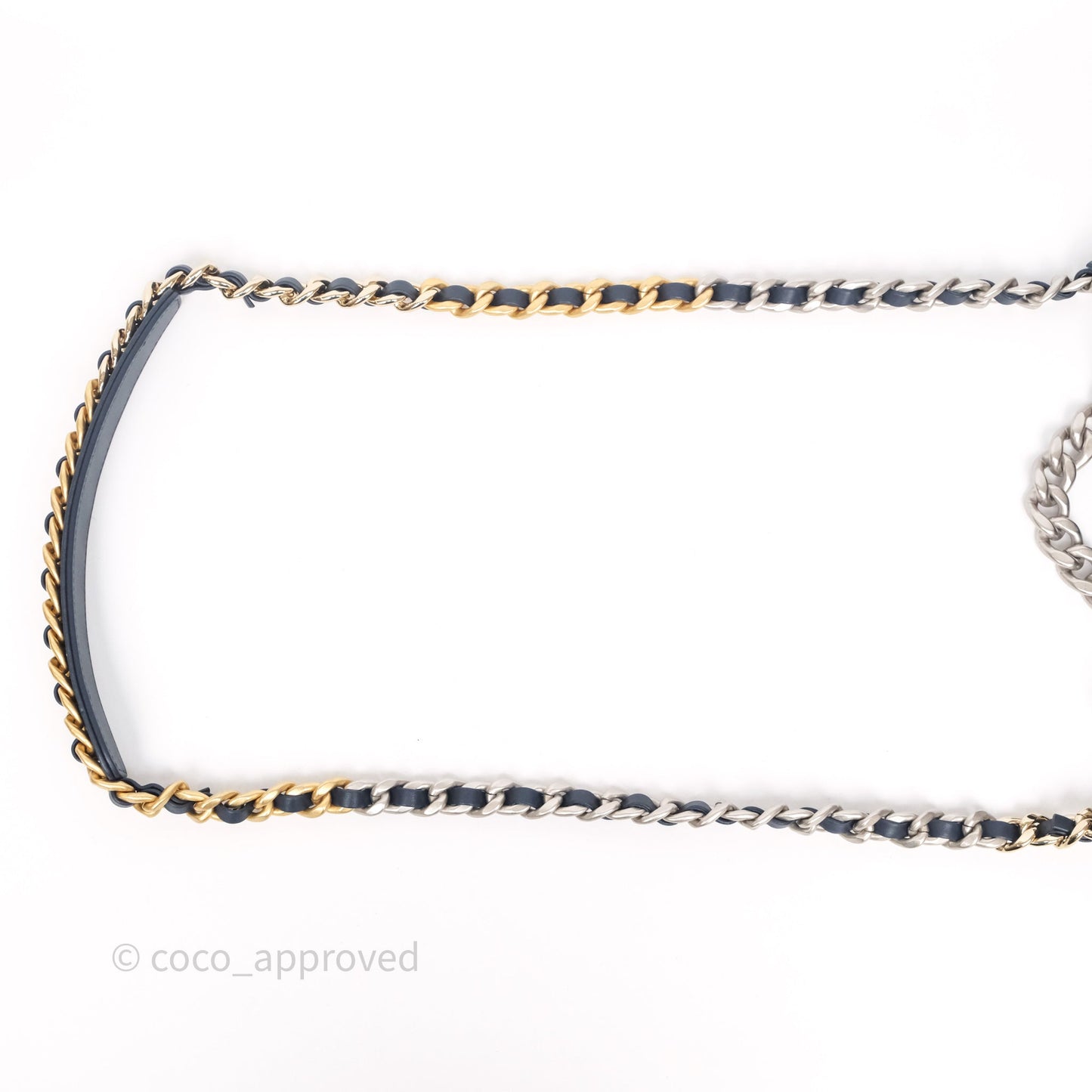 Chanel 19 Small Dark Navy Fabric Mixed Hardware