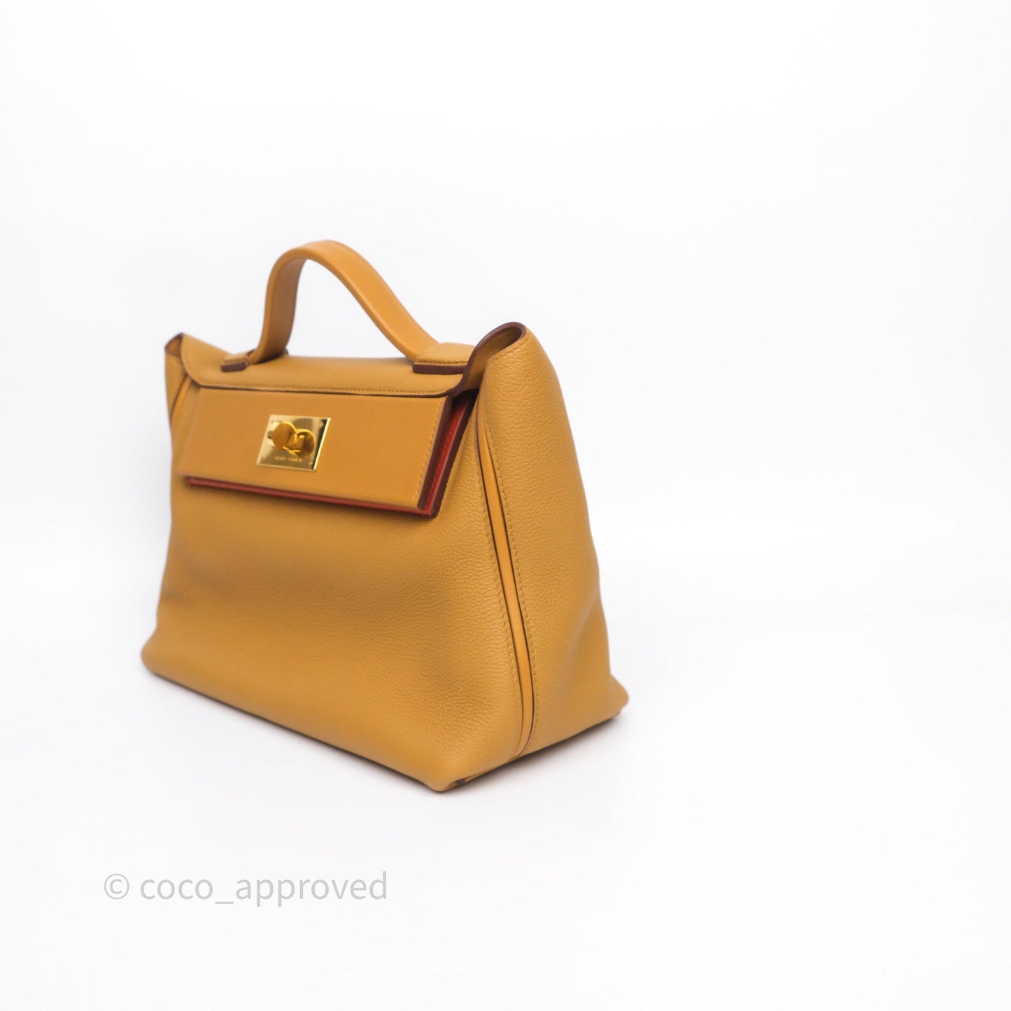 Hermès 24/24 29 Sesame 2S/ Terre Battue R1 Clemence/ Swift Gold Hardware