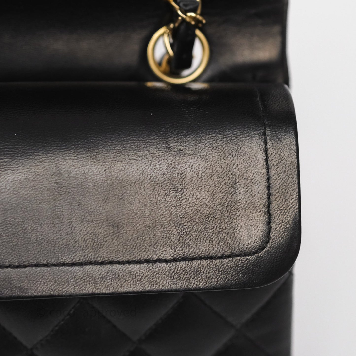 Chanel Small Classic Flap Quilted Black Lambskin Gold Hardware