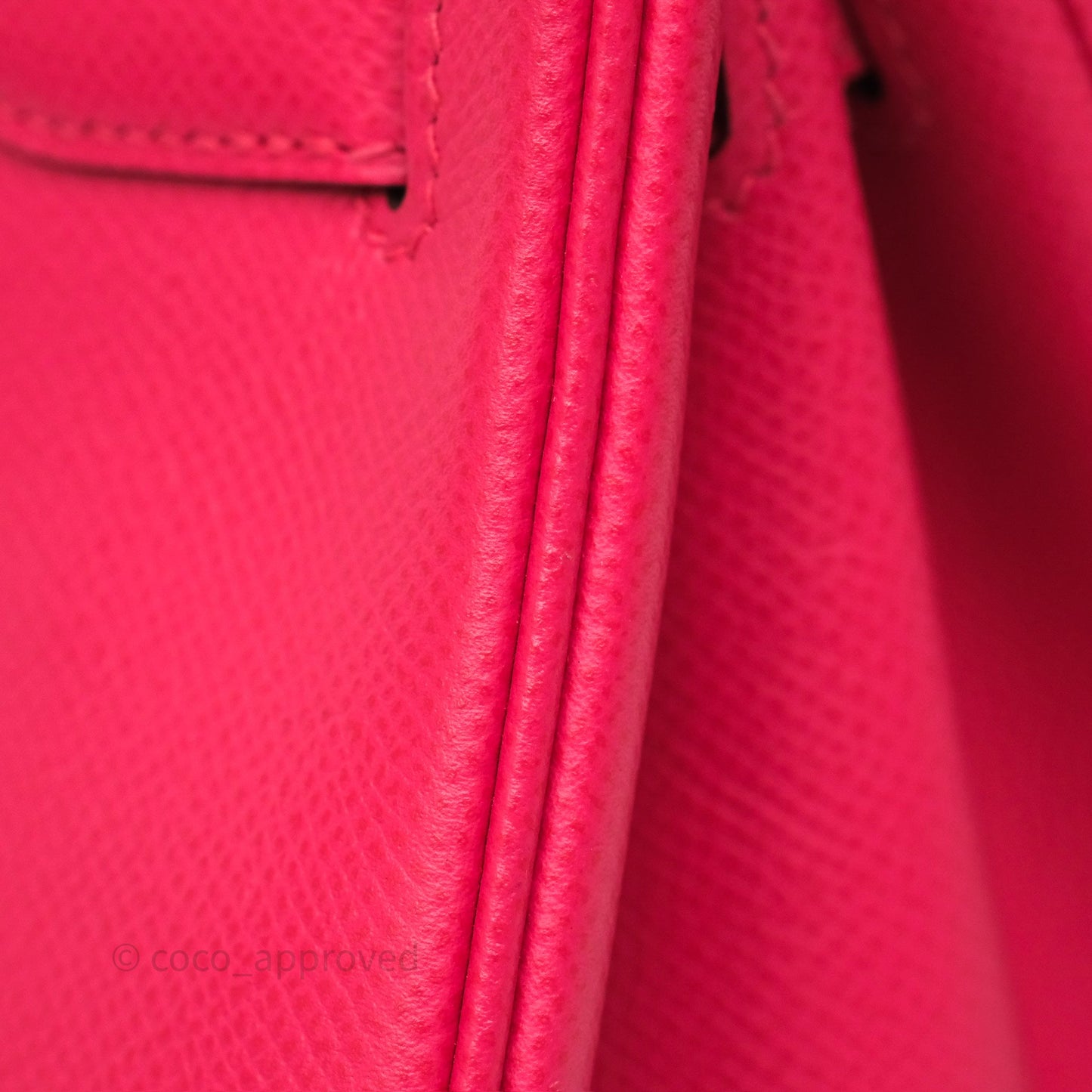 Hermès Birkin Retourne 30 Rose Extreme I6 Epsom Gold Hardware