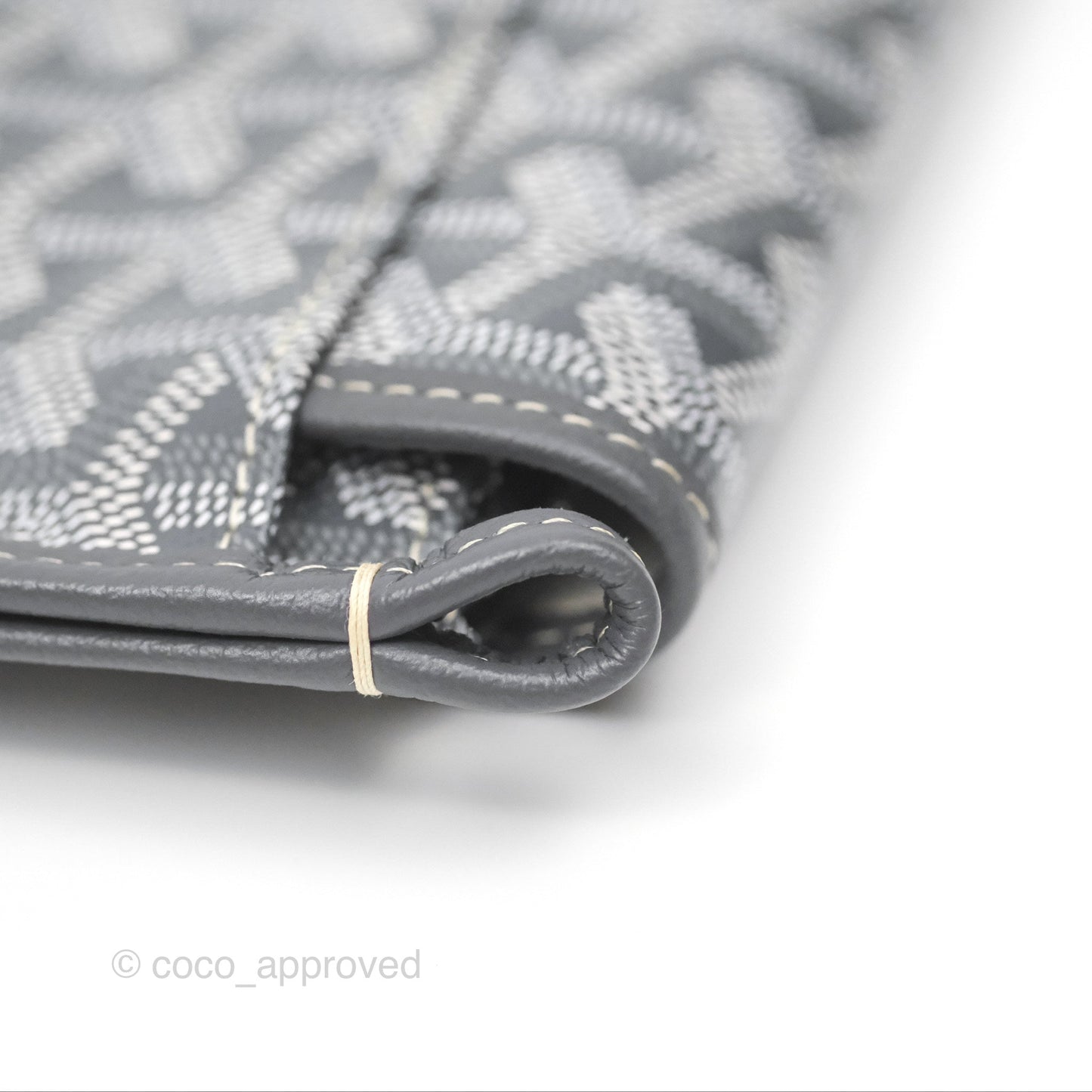 Goyard Plumet Pocket Wallet Grey Goyardine Canvas