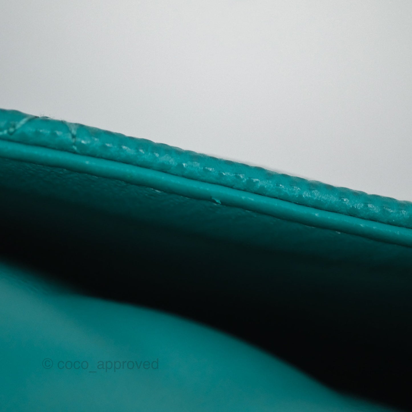 Chanel Jumbo Double Flap Turquoise Caviar Gold Hardware⁣⁣