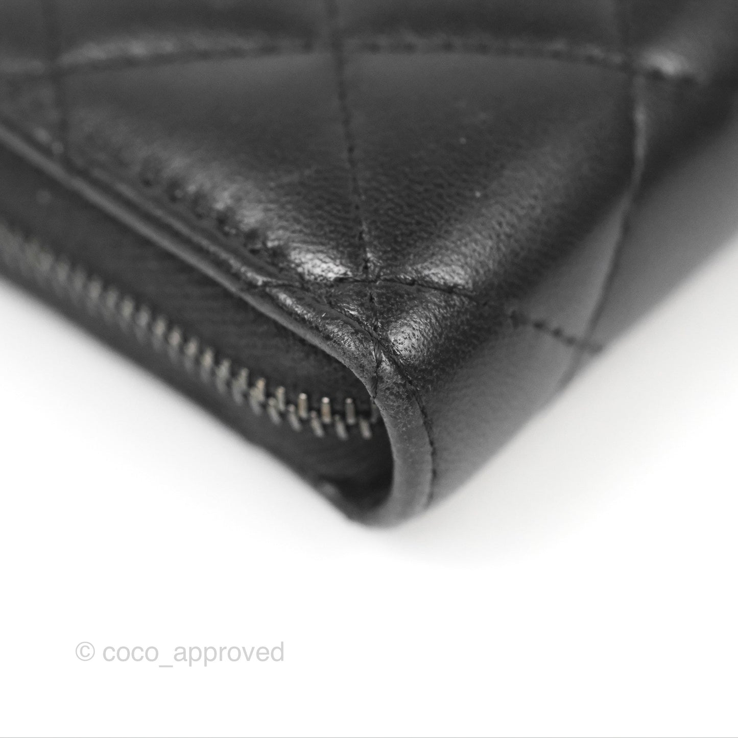 Chanel Classic Zipped Coin Purse So Black Lambskin