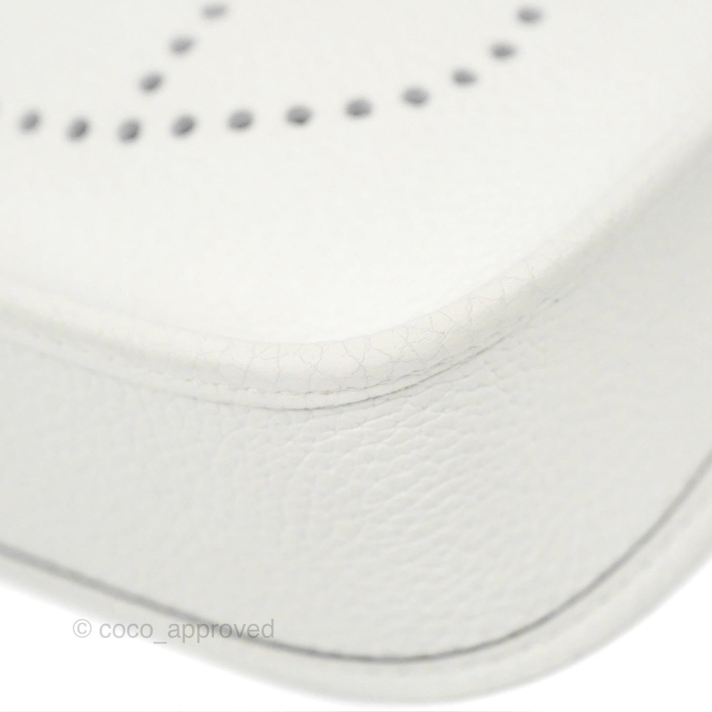 Hermès Mini Evelyne 16 New White Clemence Palladium Hardware