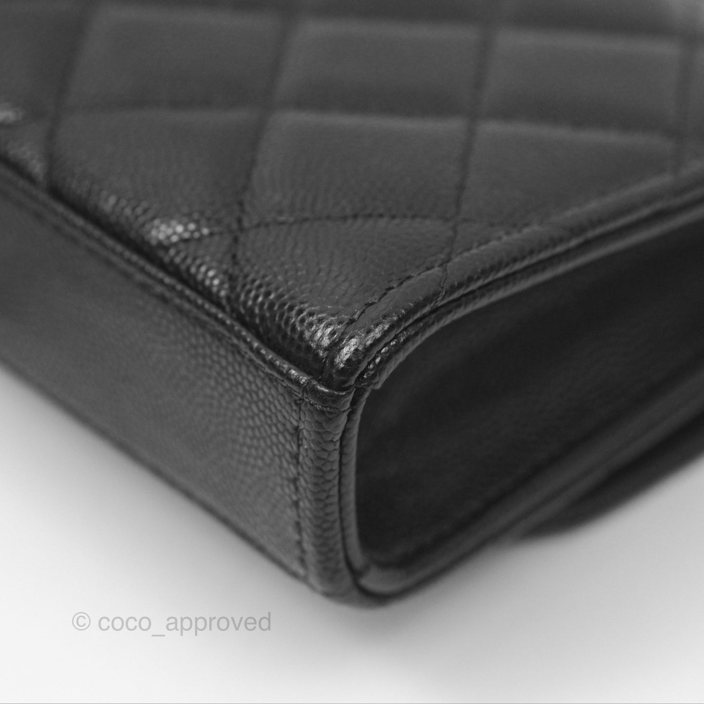 Chanel Coco First Mini Clutch On Chain Black Caviar Gold Hardware 22K