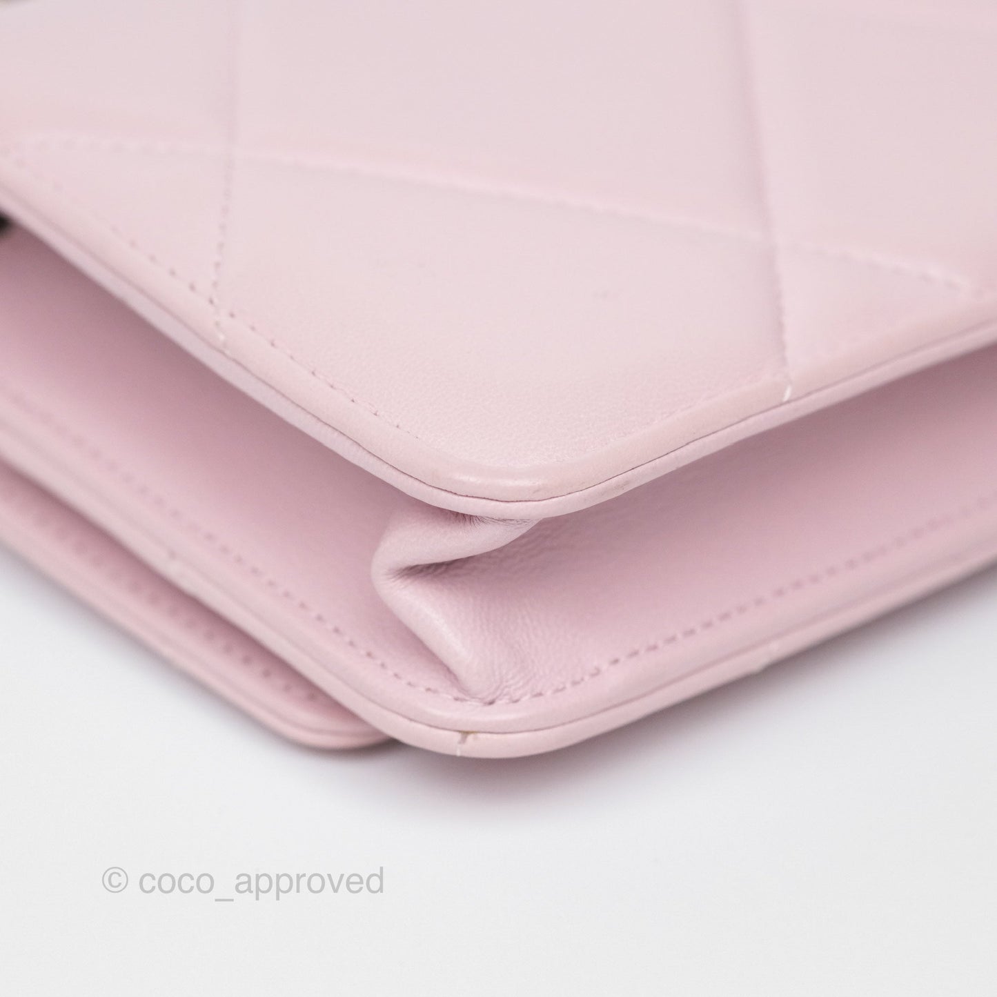 Chanel 19 Wallet on Chain WOC Light Pink Lambskin Mixed Hardware