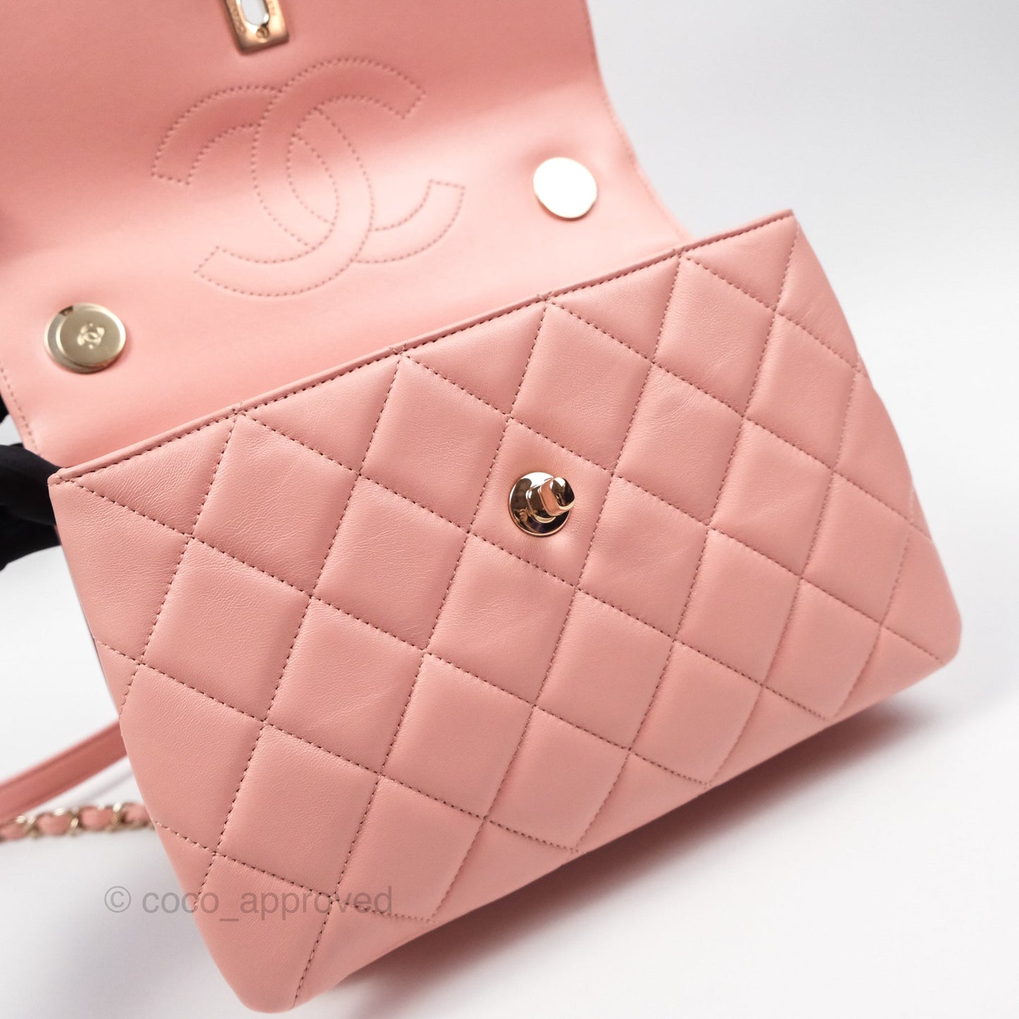 Chanel Small Trendy CC Pink Lambskin Gold Hardware
