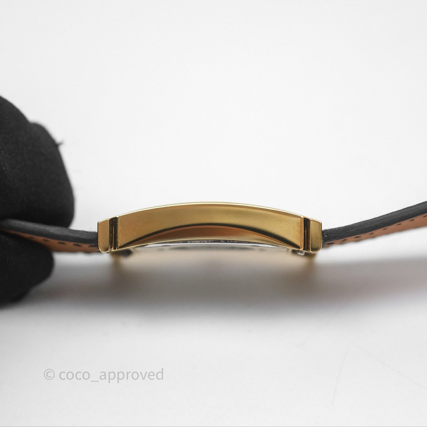 Hermès Heure H Watch Medium Model 30 mm Black Noir 89  Epsom Gold Hardware