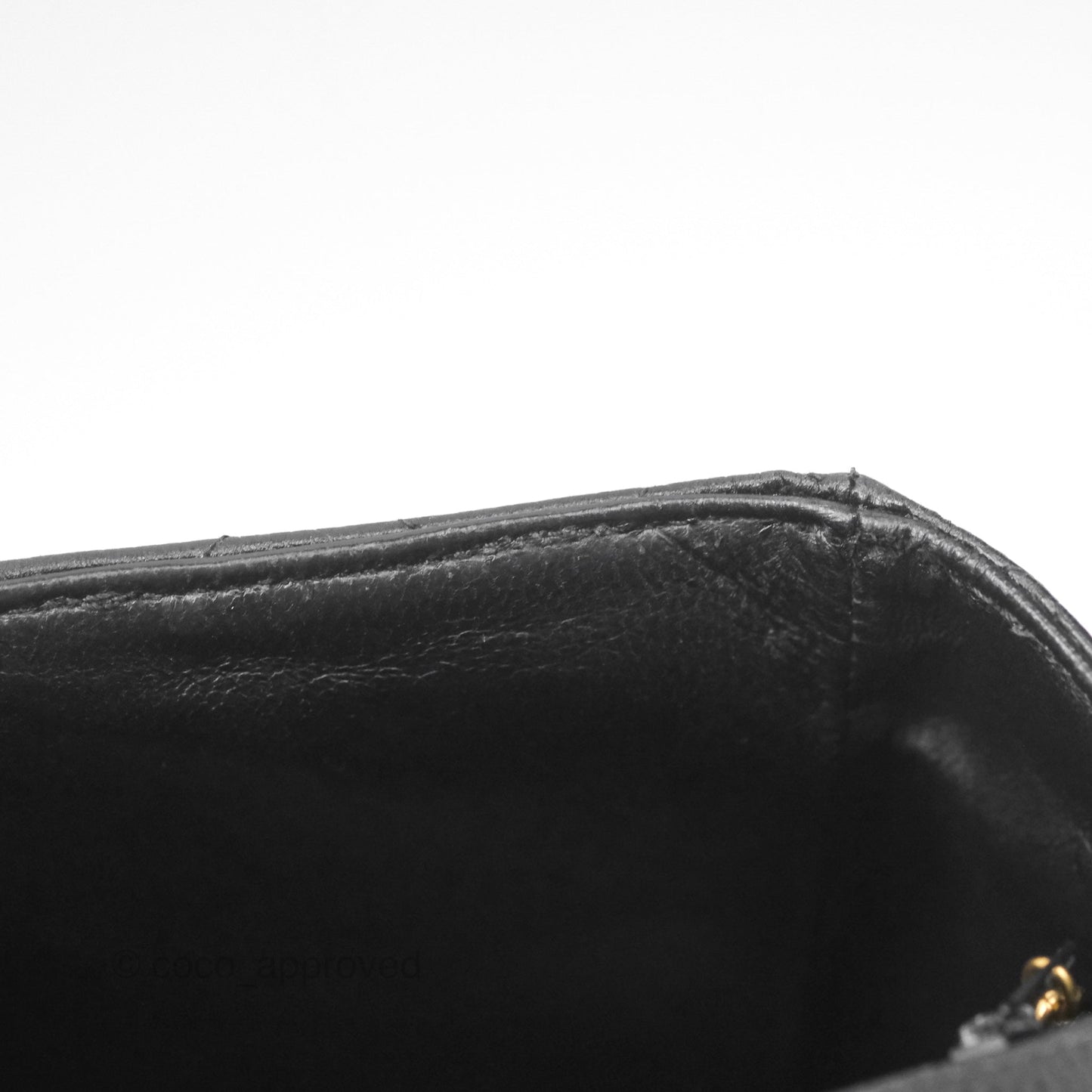 Chanel Vintage Jumbo Single Flap Black Caviar 24K Gold Hardware