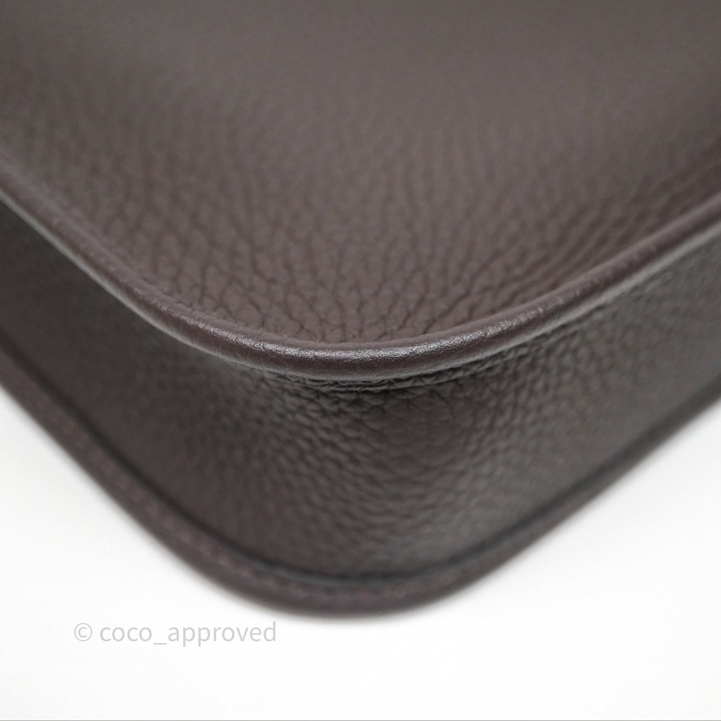 Hermès Mini Evelyne 16 Ebene 46 Clemence Sliver Hardware