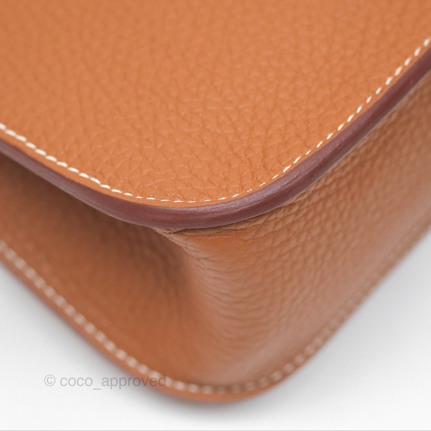Hermès Halzan 25 Gold Clemence Gold Hardware